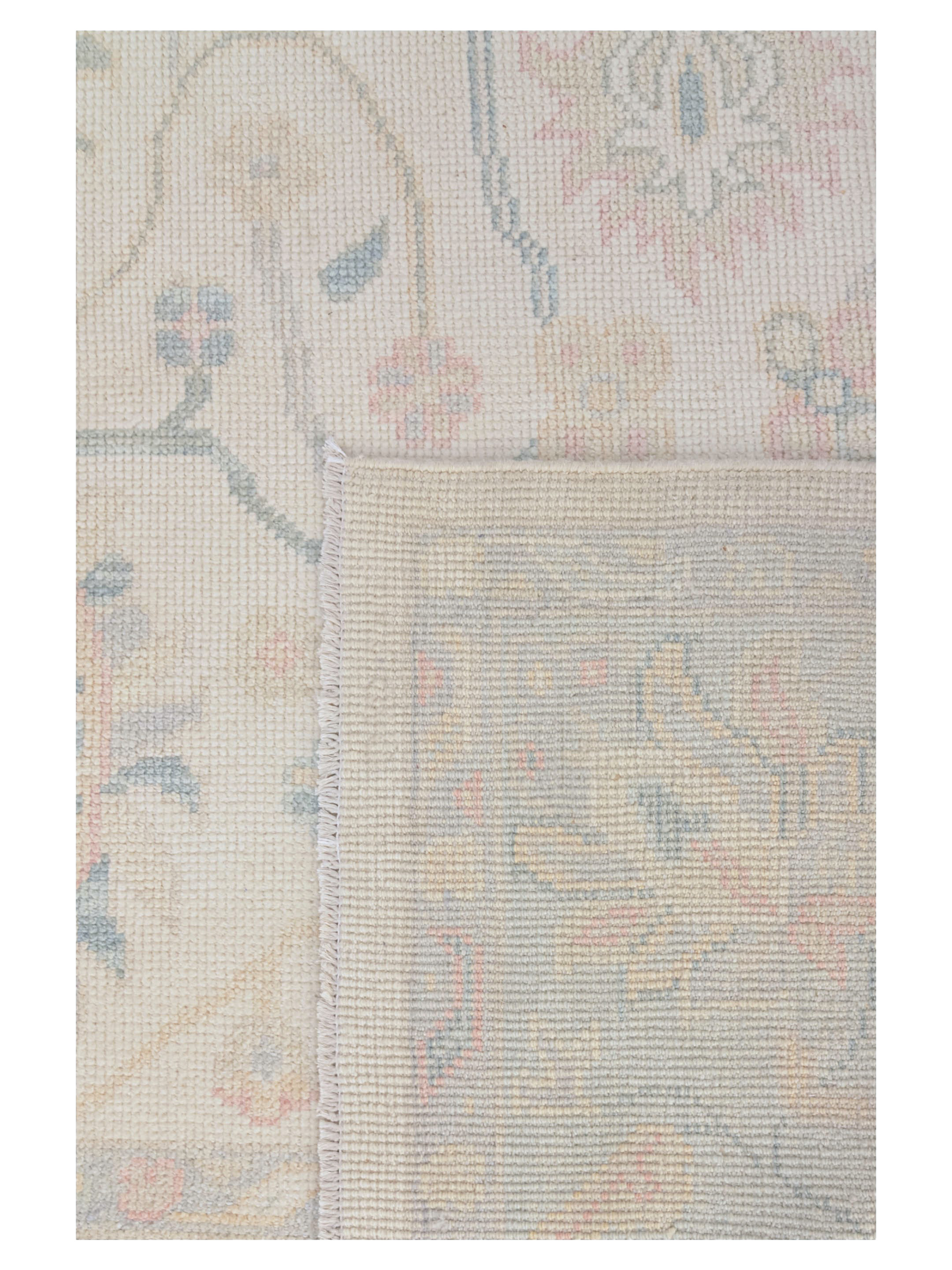 Ushak Hand Knotted Ivory 8x10 - Image 4 of 4
