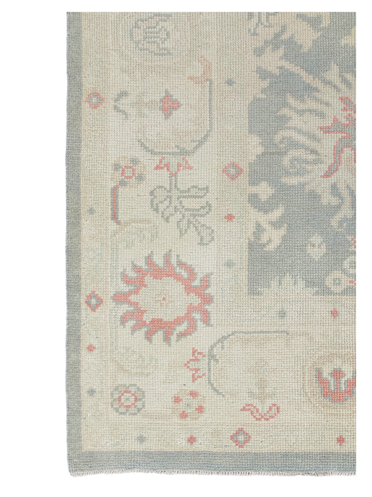 Ushak Hand Knotted Grey 9x12 - Image 2 of 4