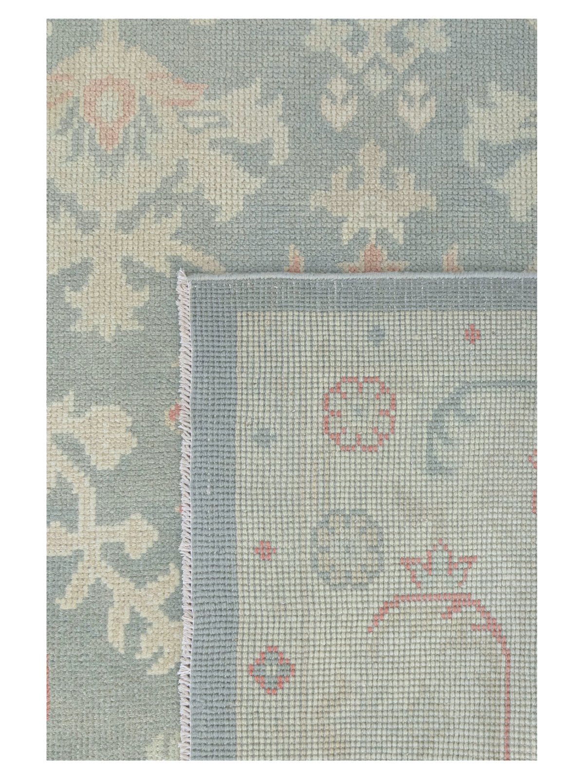 Ushak Hand Knotted Grey 9x12 - Image 4 of 4