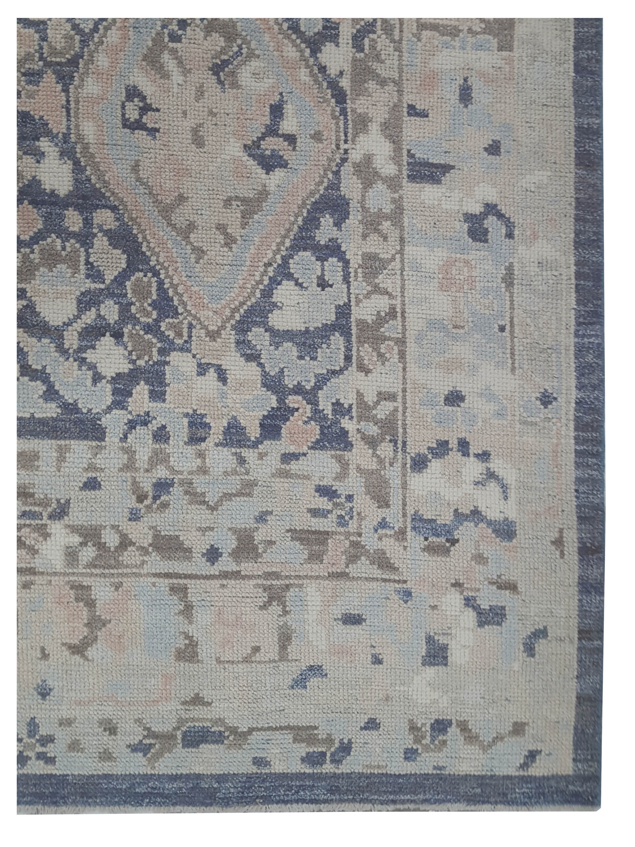 Ushak Hand Knotted Navy 9x12 - Image 2 of 4