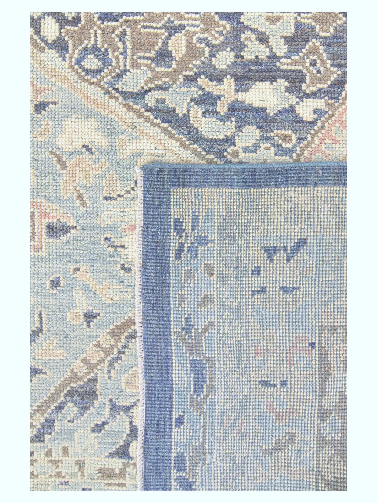 Ushak Hand Knotted Navy 9x12 - Image 4 of 4
