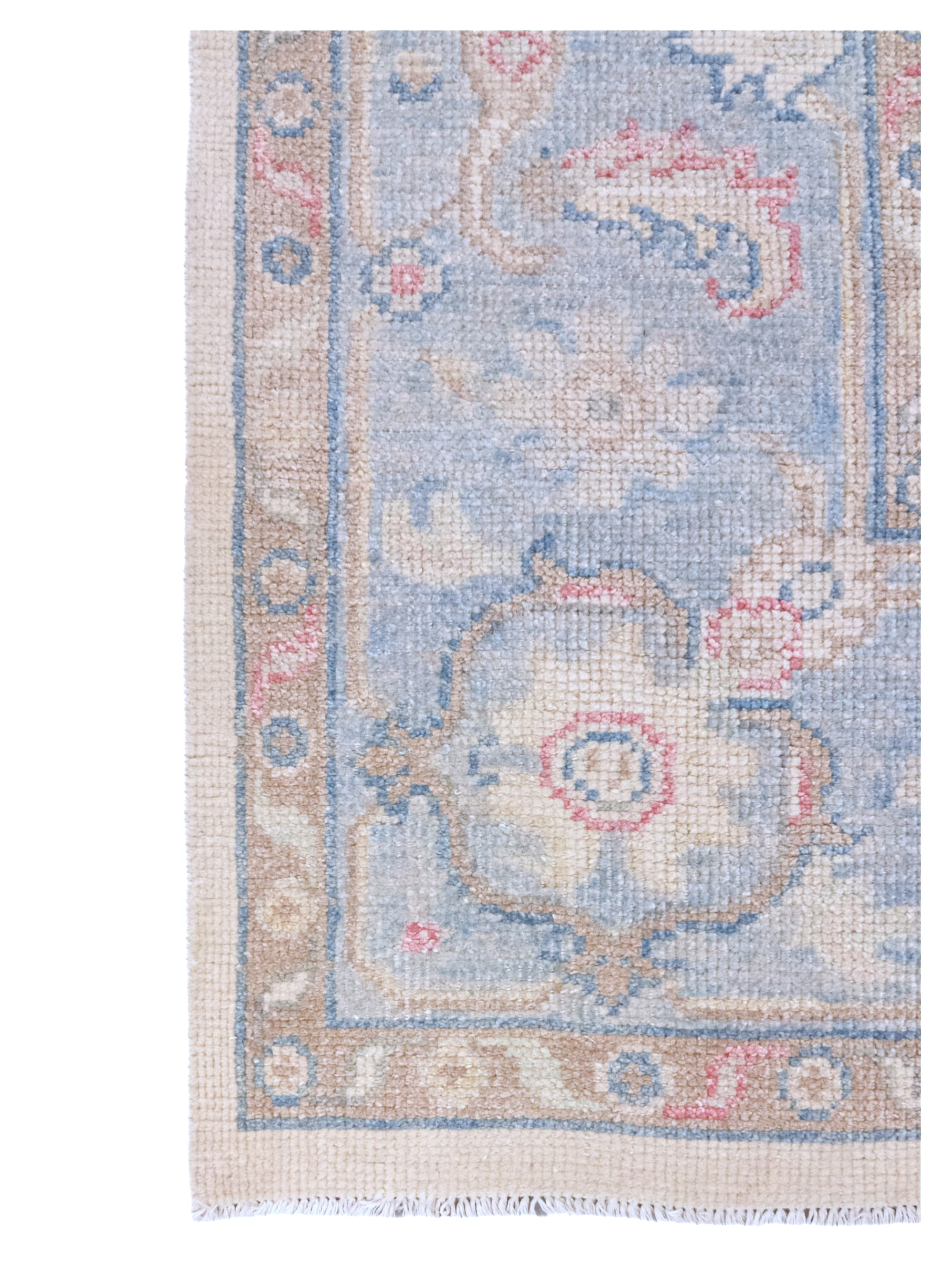Ushak Hand Knotted Ivory 9x12 - Image 2 of 4