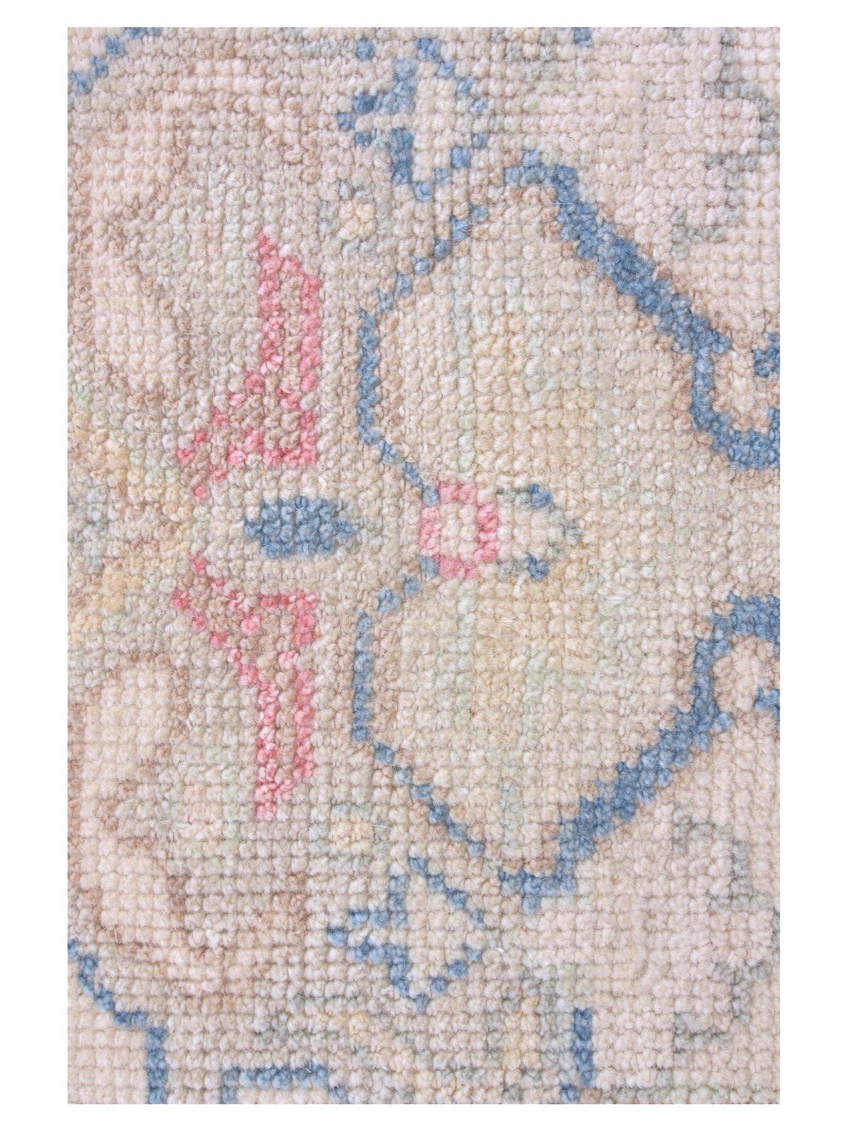 Ushak Hand Knotted Ivory 9x12 - Image 3 of 4