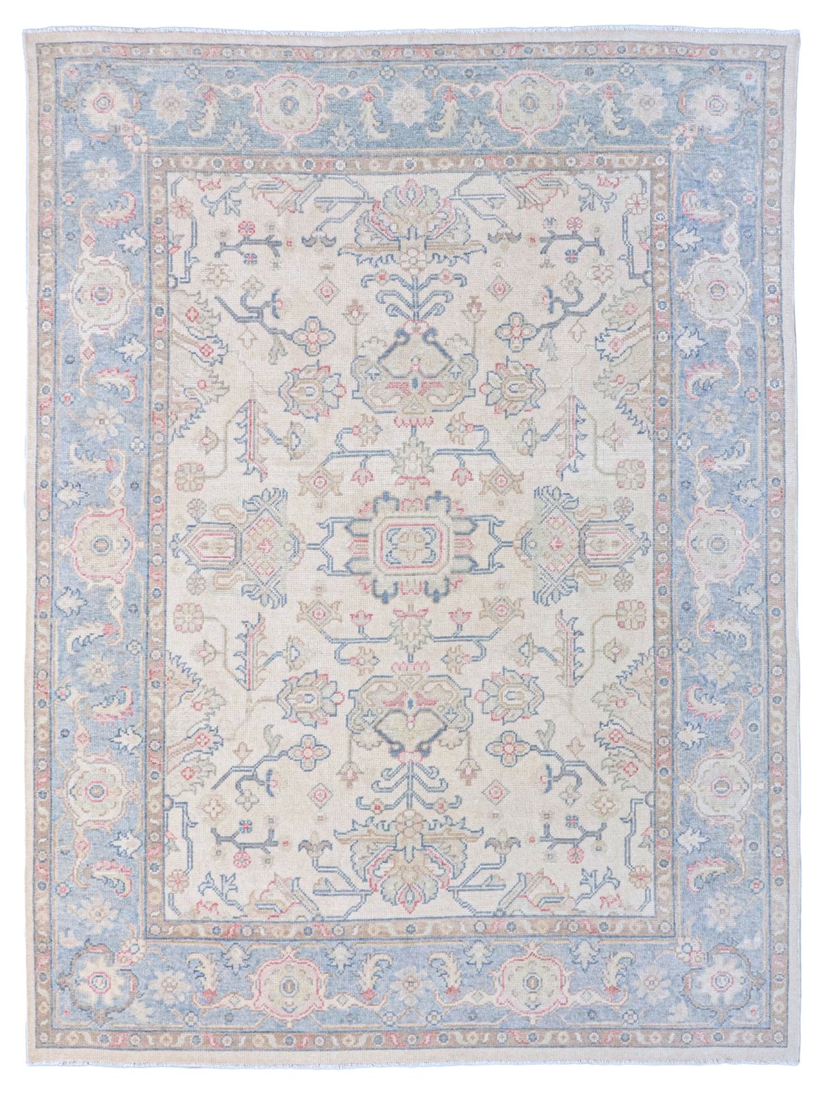 Ushak Hand Knotted Ivory 9x12
