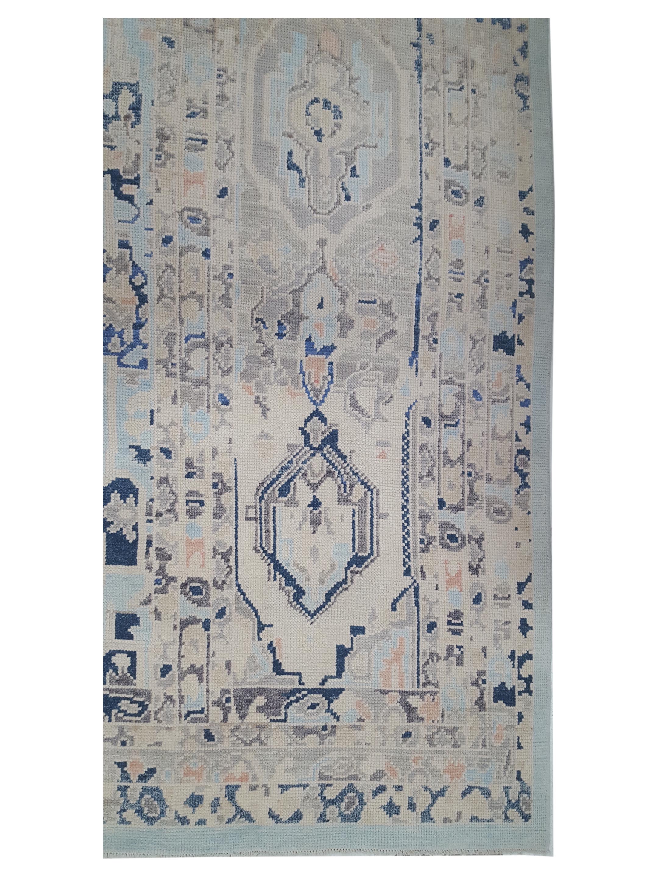 Ushak Hand Knotted Multi 9x12 - Image 3 of 4