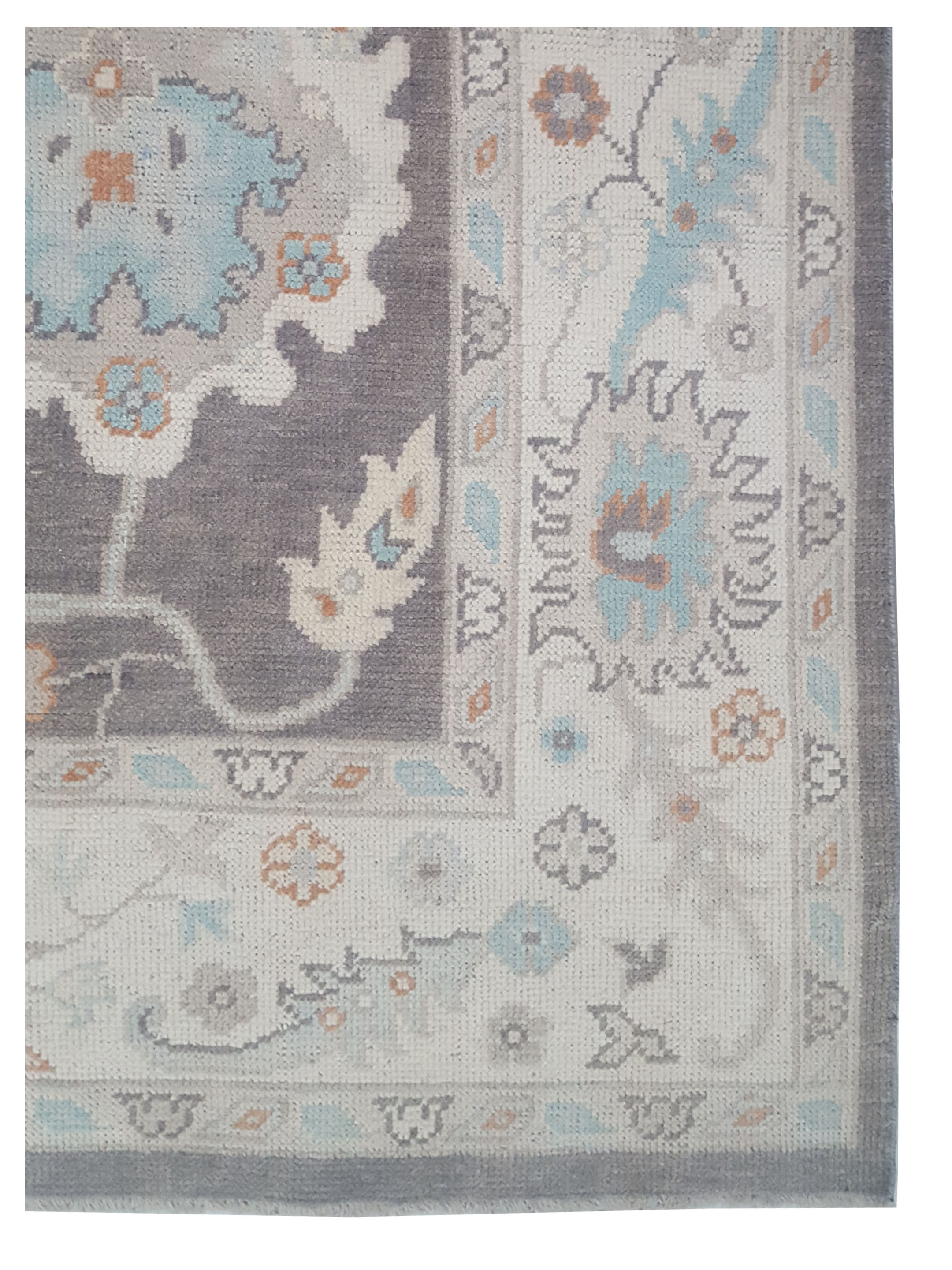 Ushak Hand Knotted Lt.Brown 9x12 - Image 2 of 4
