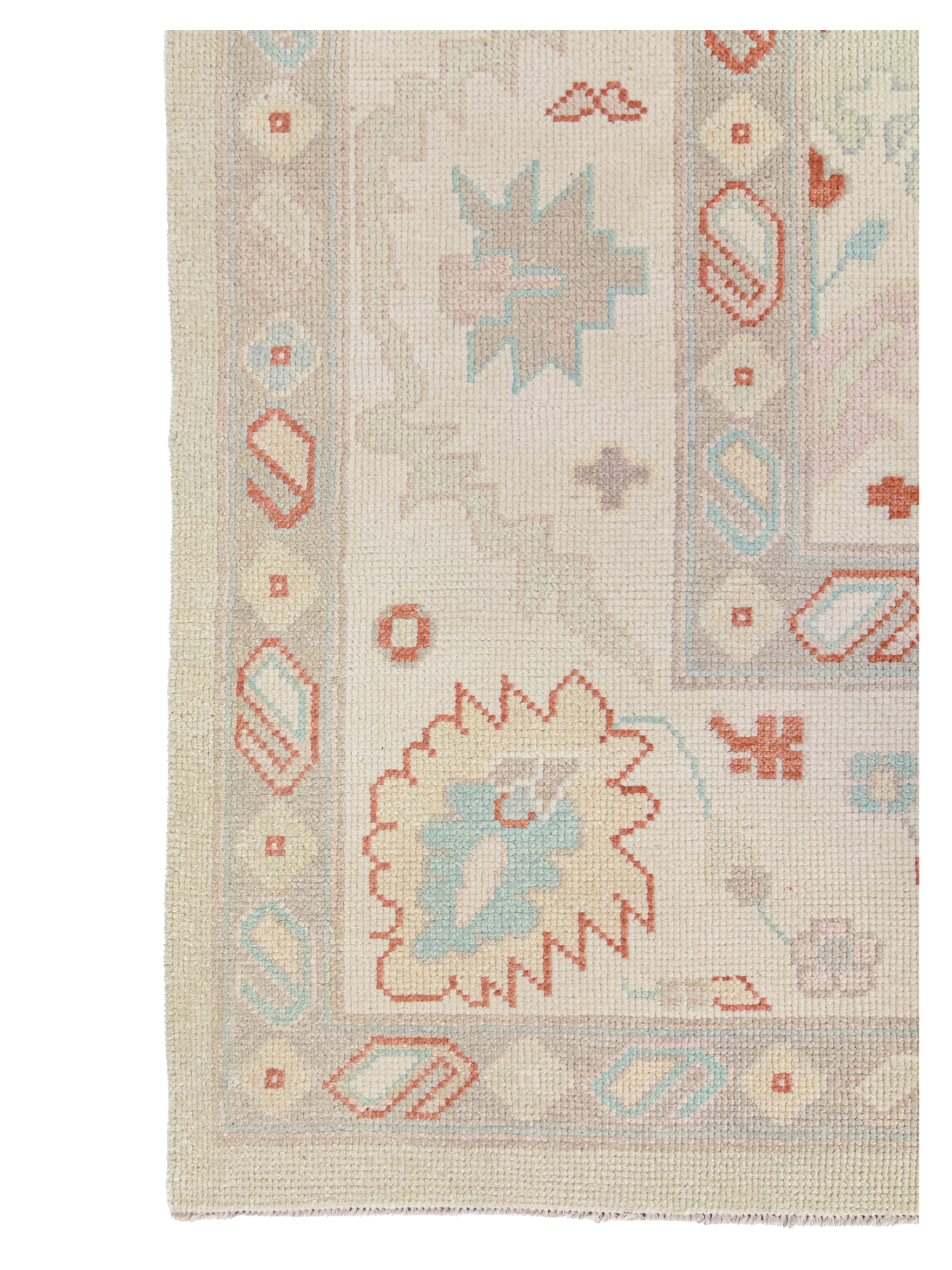 Ushak Hand Knotted Sea Green 12x15 - Image 2 of 4
