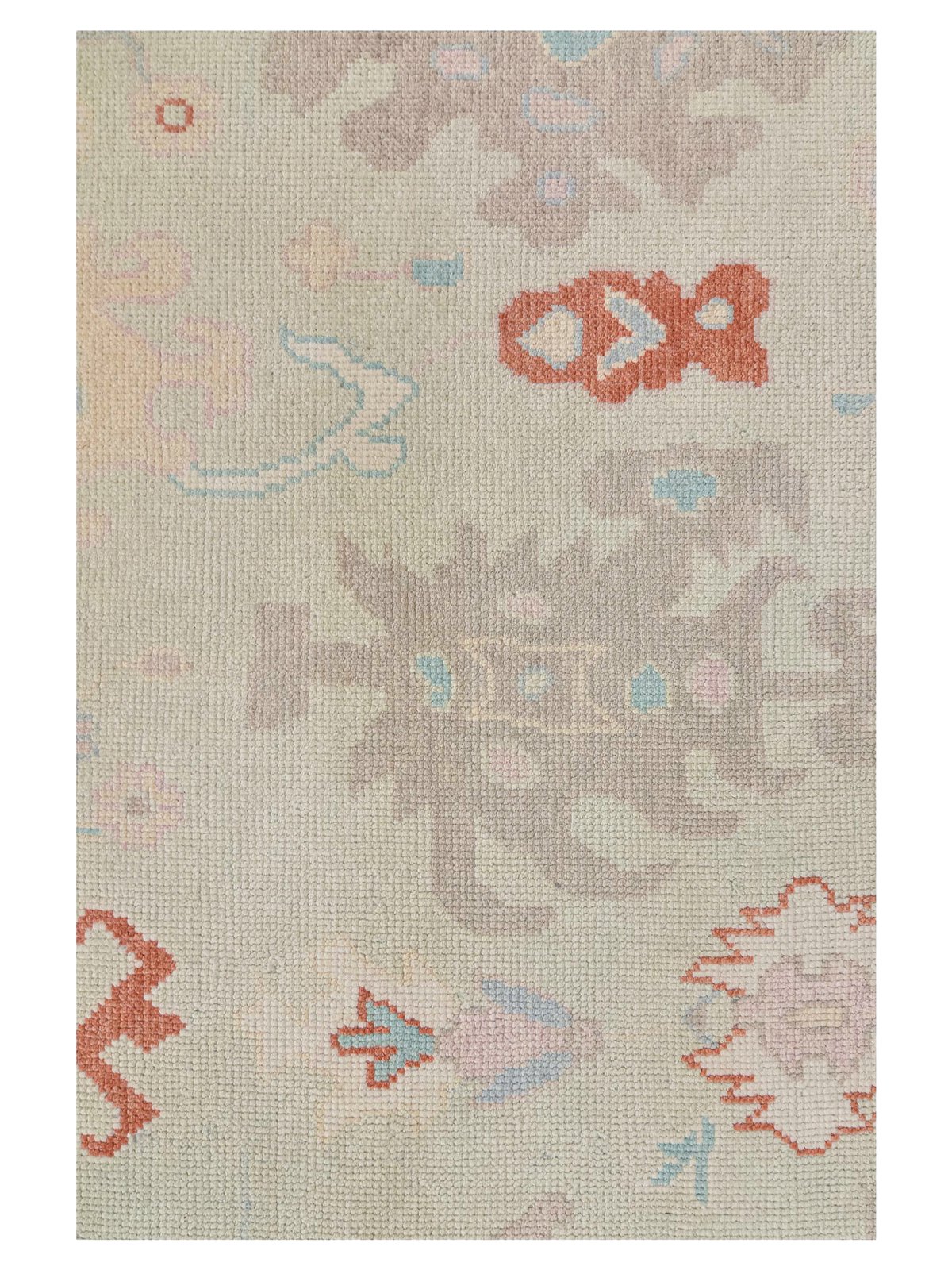 Ushak Hand Knotted Sea Green 12x15 - Image 3 of 4