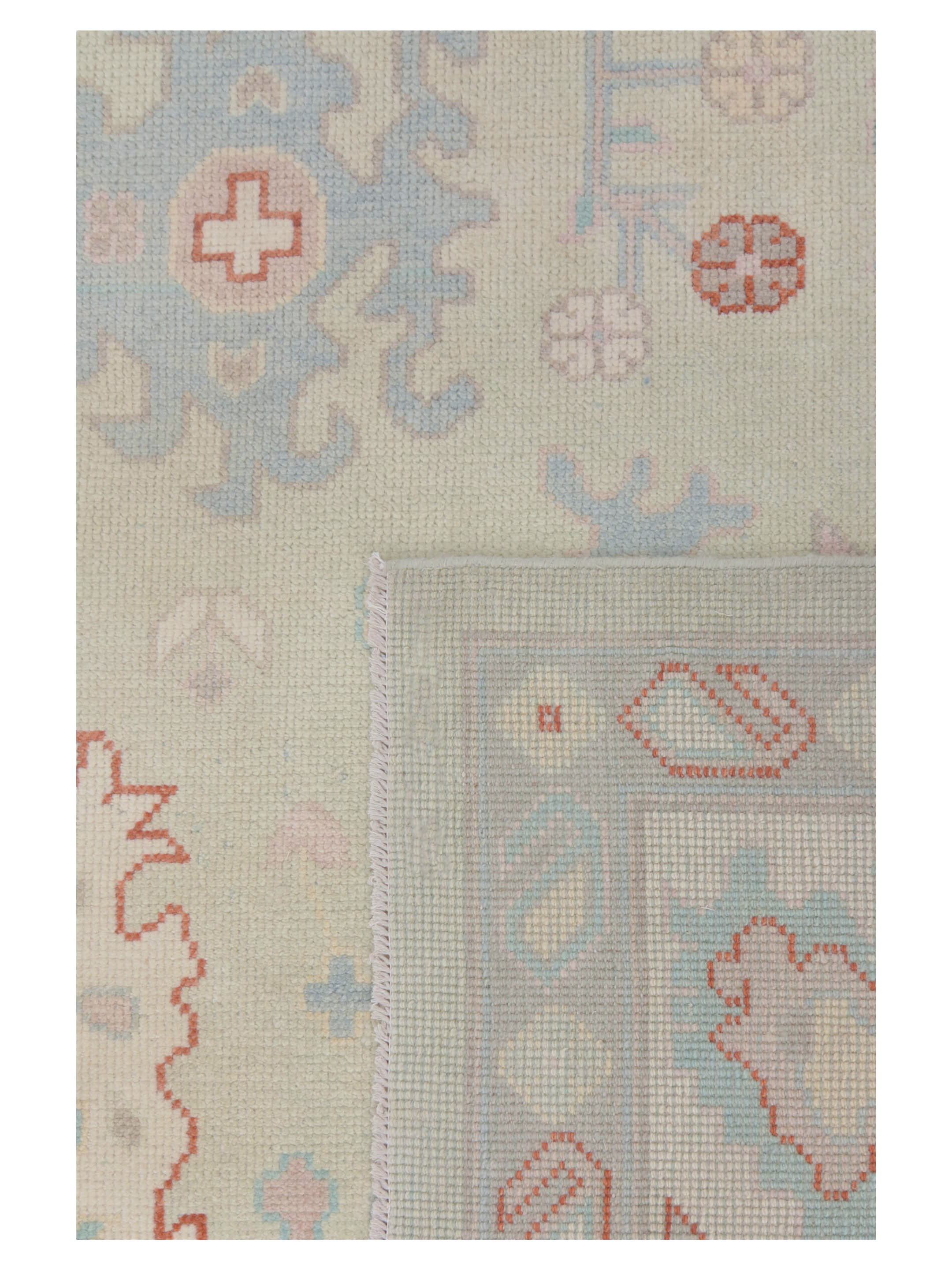 Ushak Hand Knotted Sea Green 12x15 - Image 4 of 4
