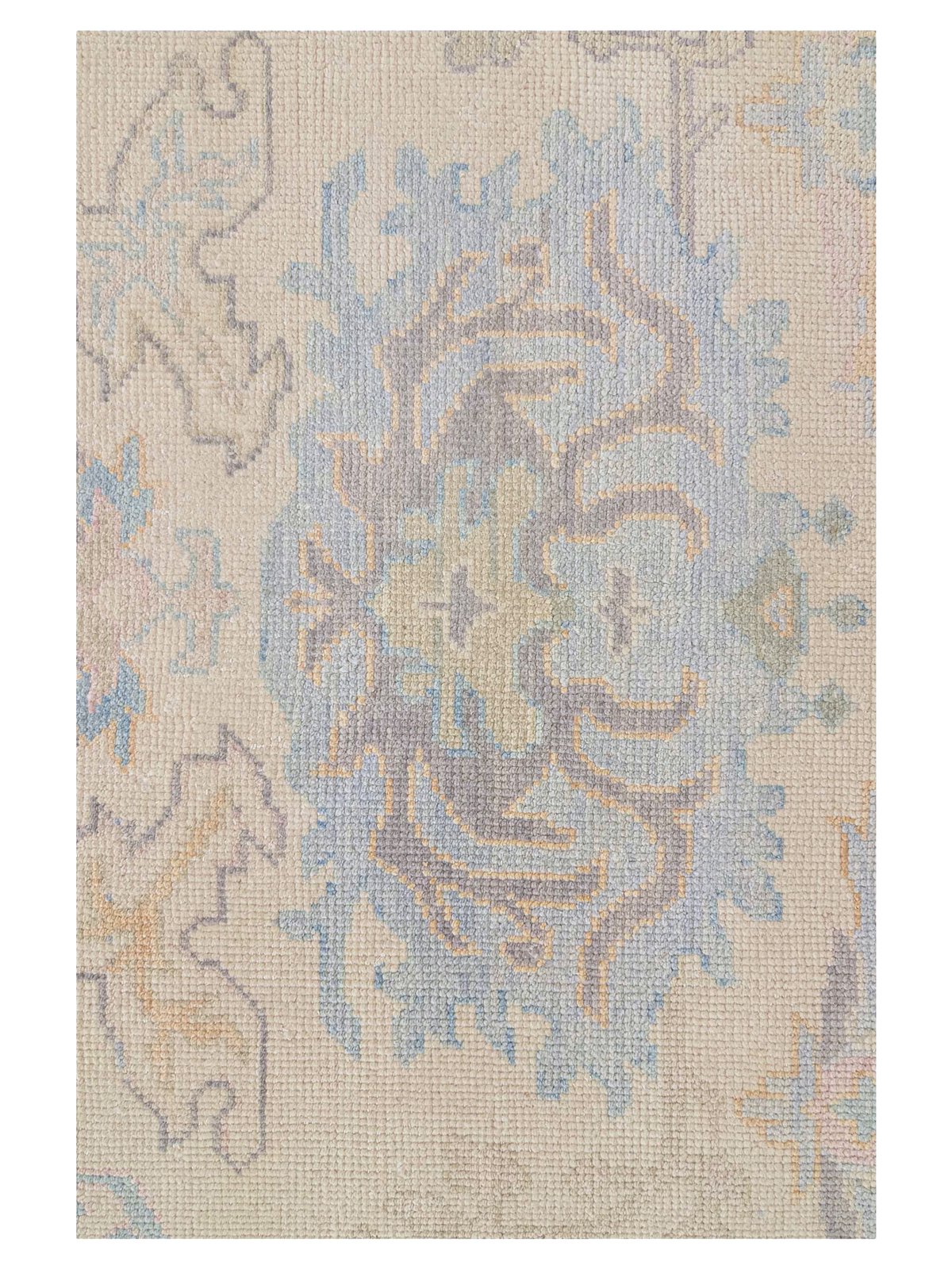 Ushak Hand Knotted Ivory 12x15 - Image 3 of 4
