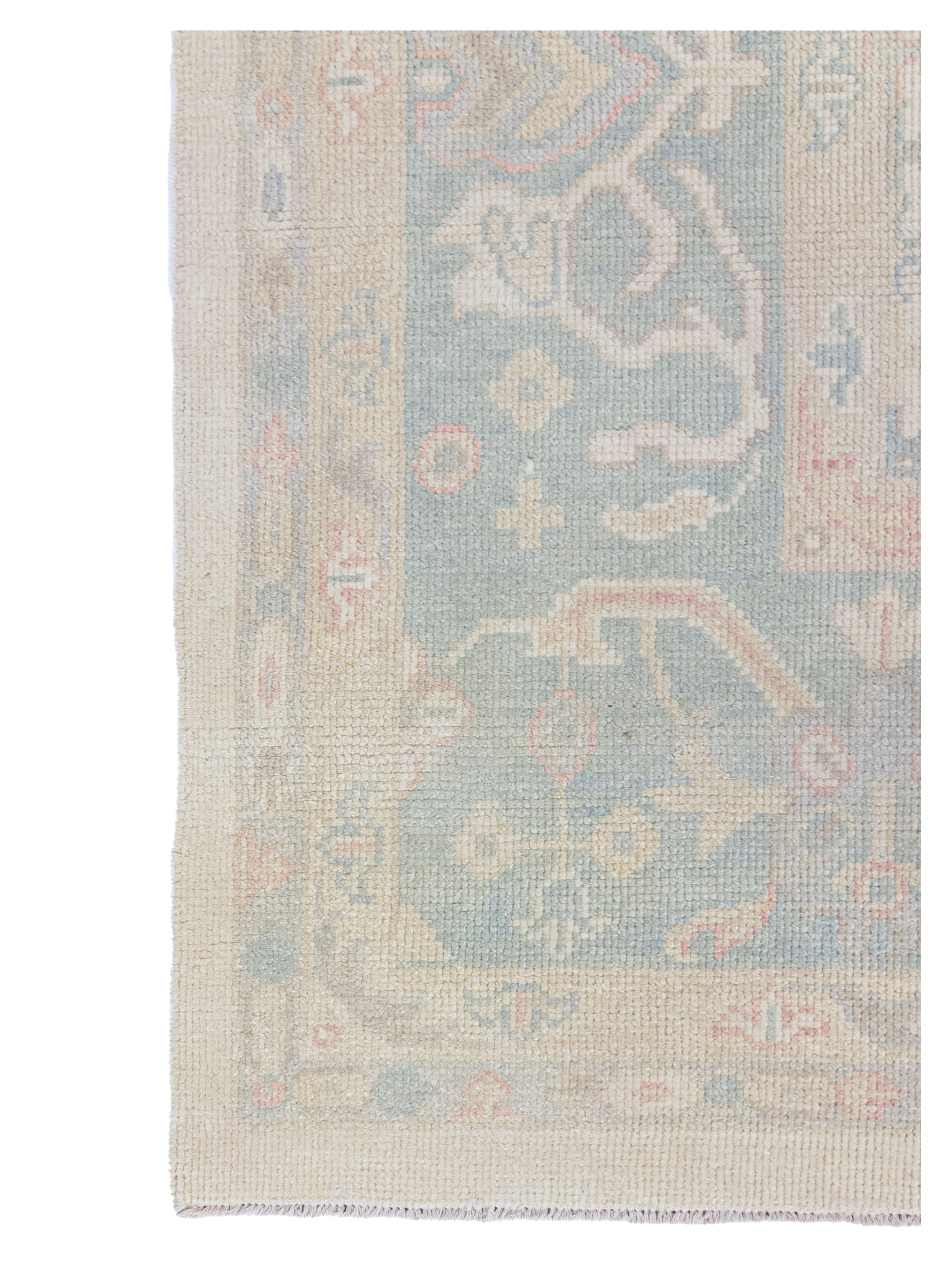 Ushak Hand Knotted Ivory 12x15 - Image 2 of 4