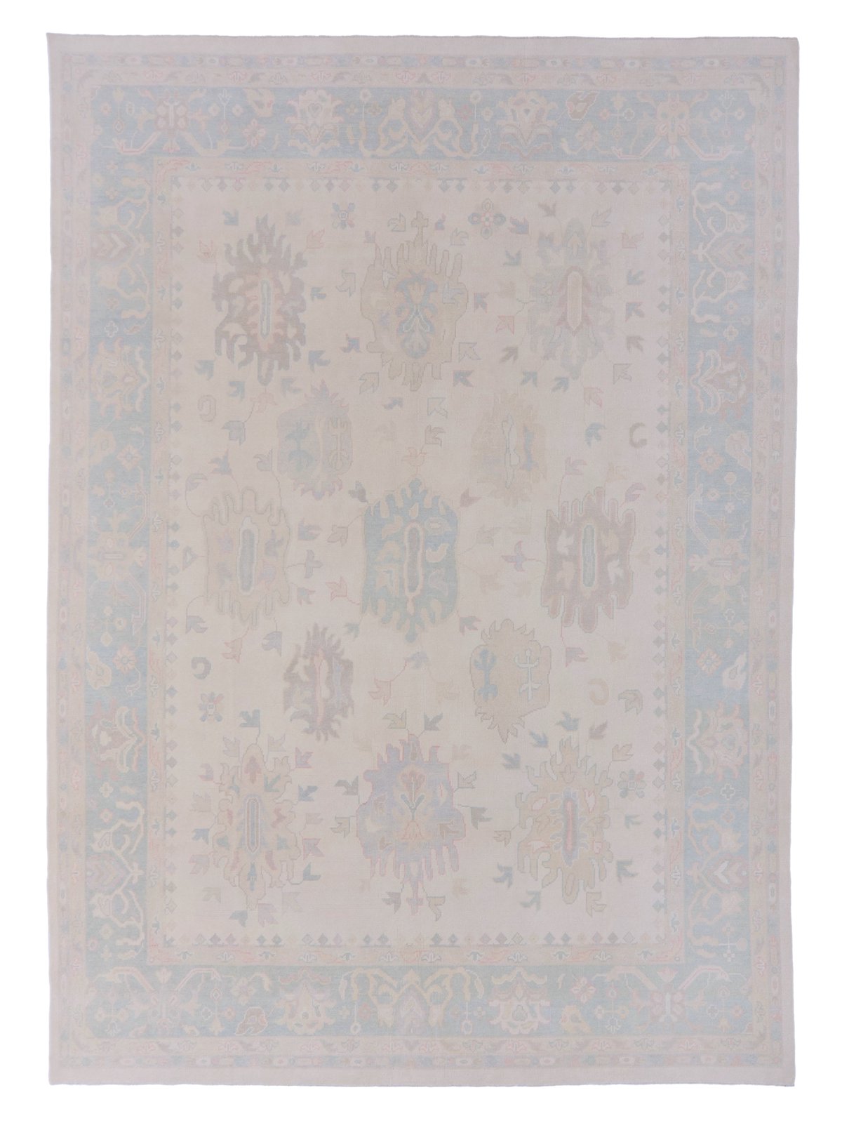 Ushak Hand Knotted Ivory 12x15