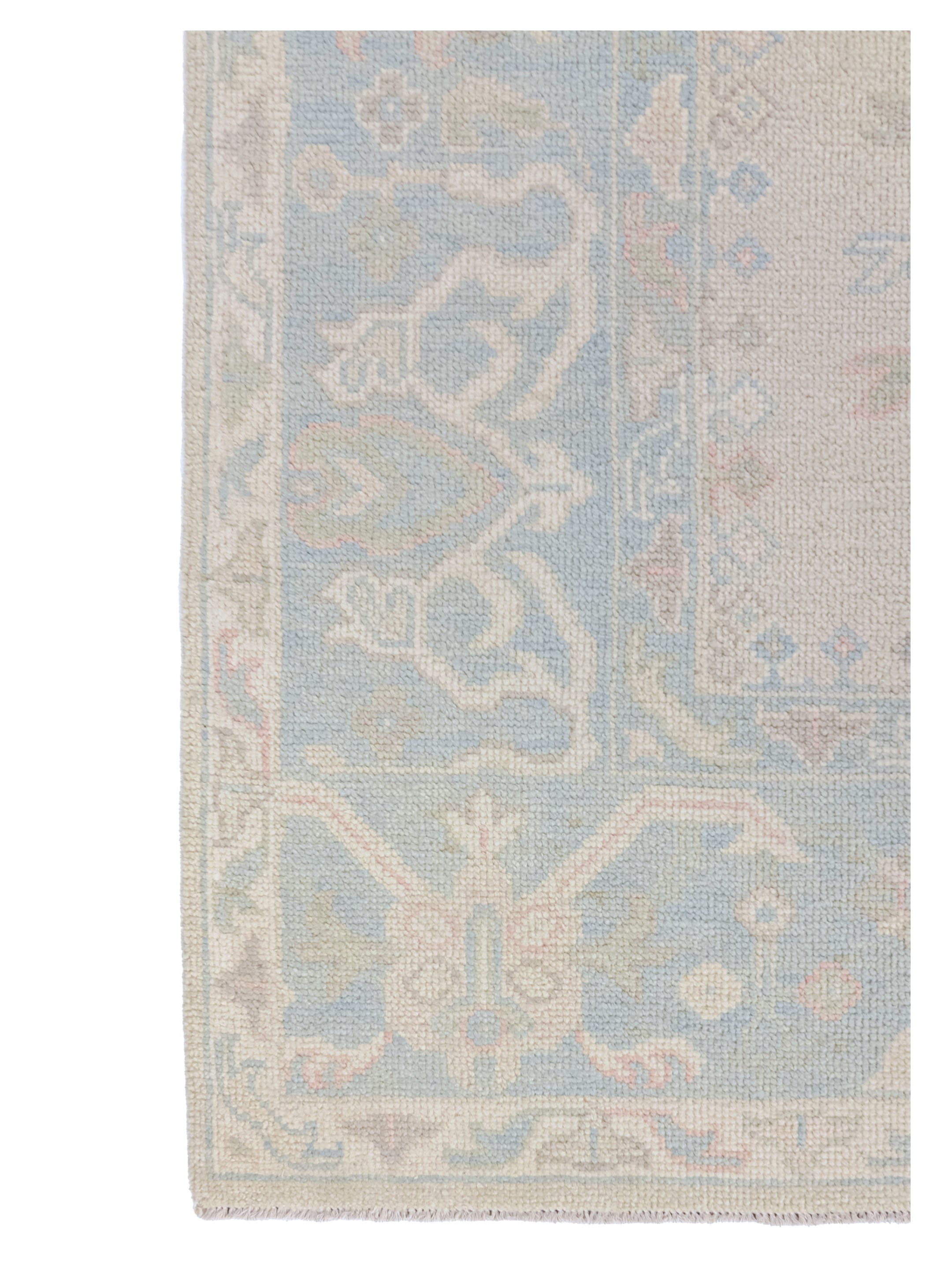 Ushak Wool Weft Hand Knotted Beige 8x10 - Image 2 of 4