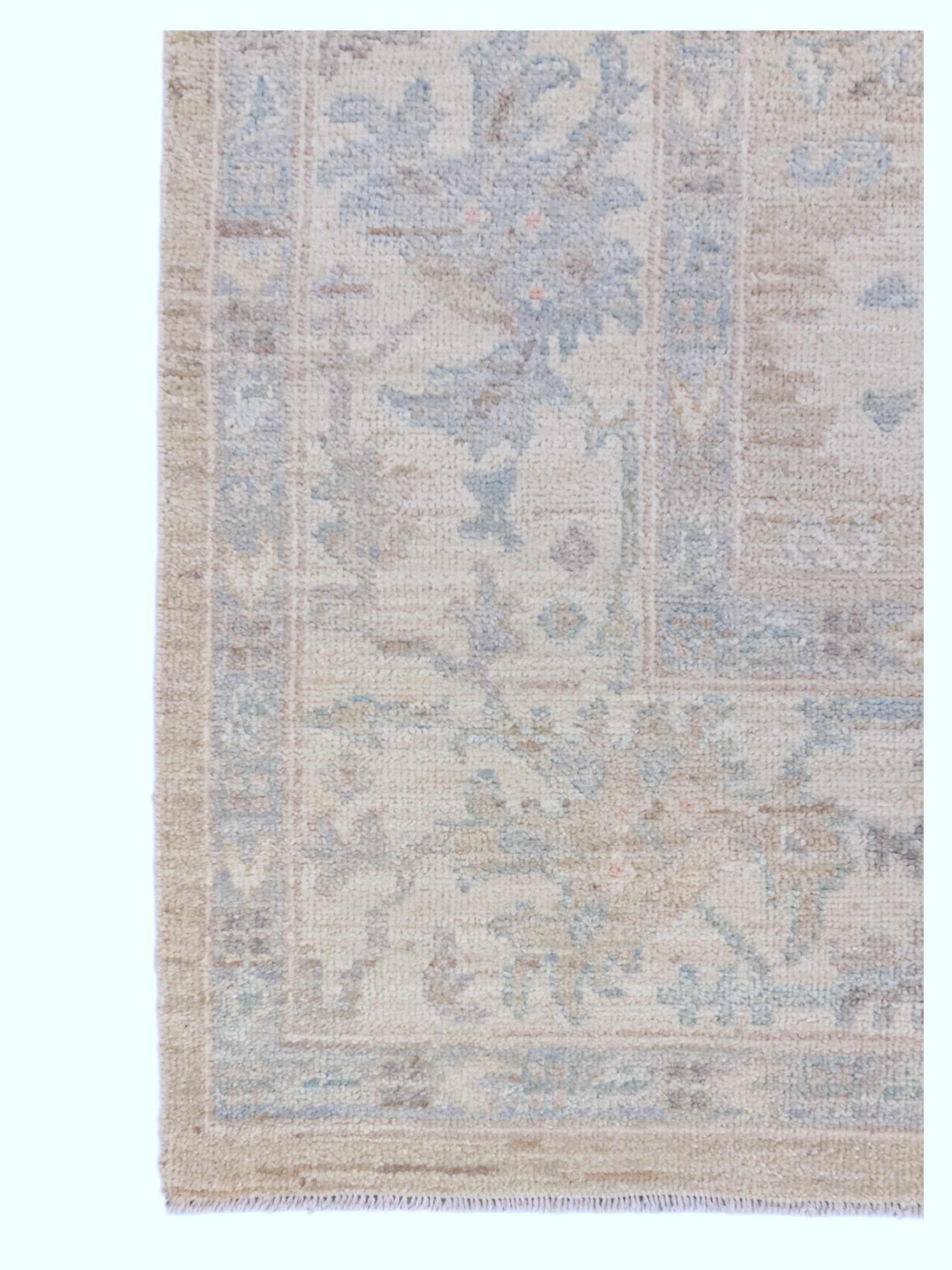 Ushak Wool Weft Hand Knotted Beige 8x10 - Image 2 of 4