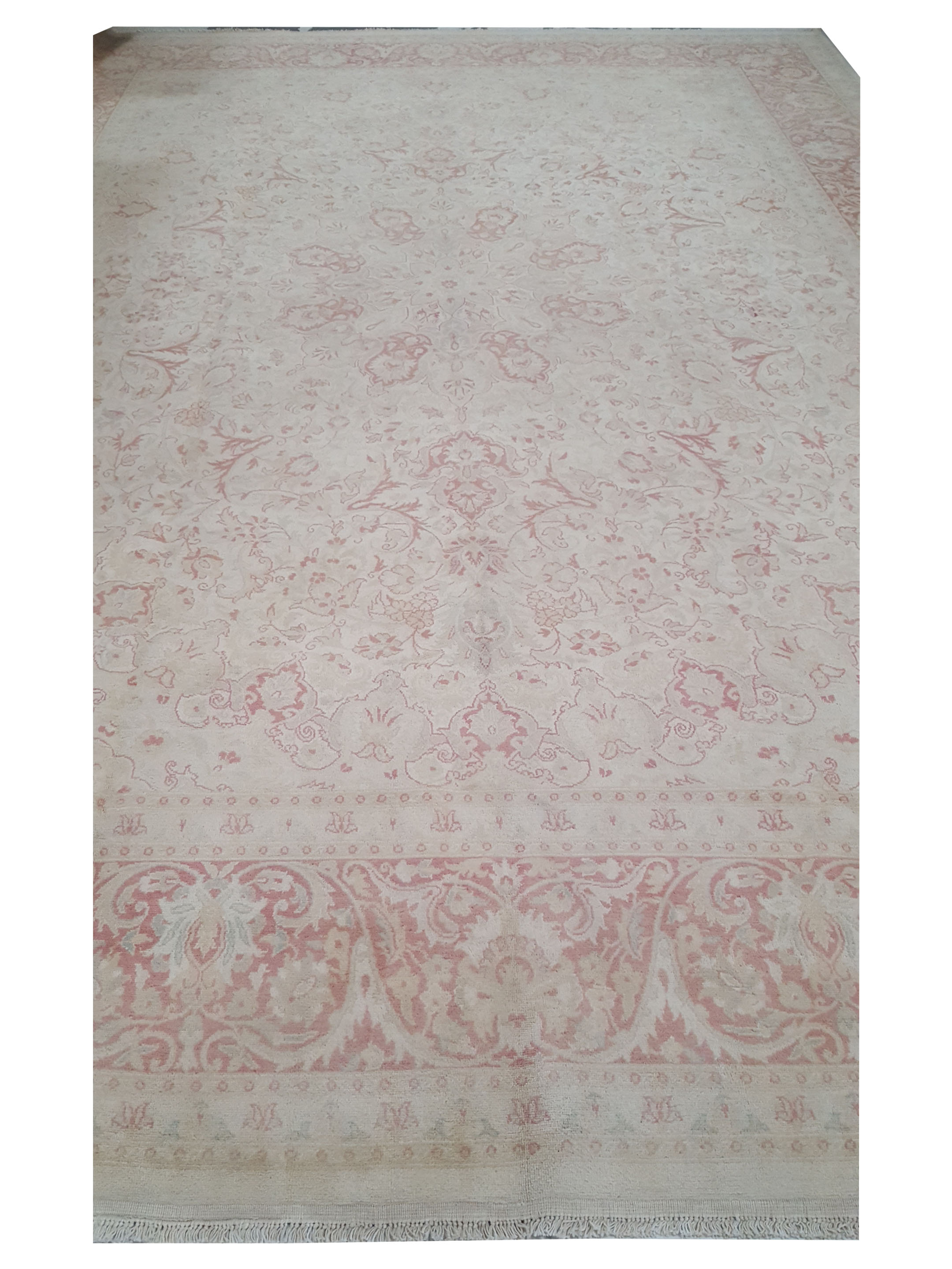 Classic Hand Knotted Ivory 12x18 - Image 3 of 5