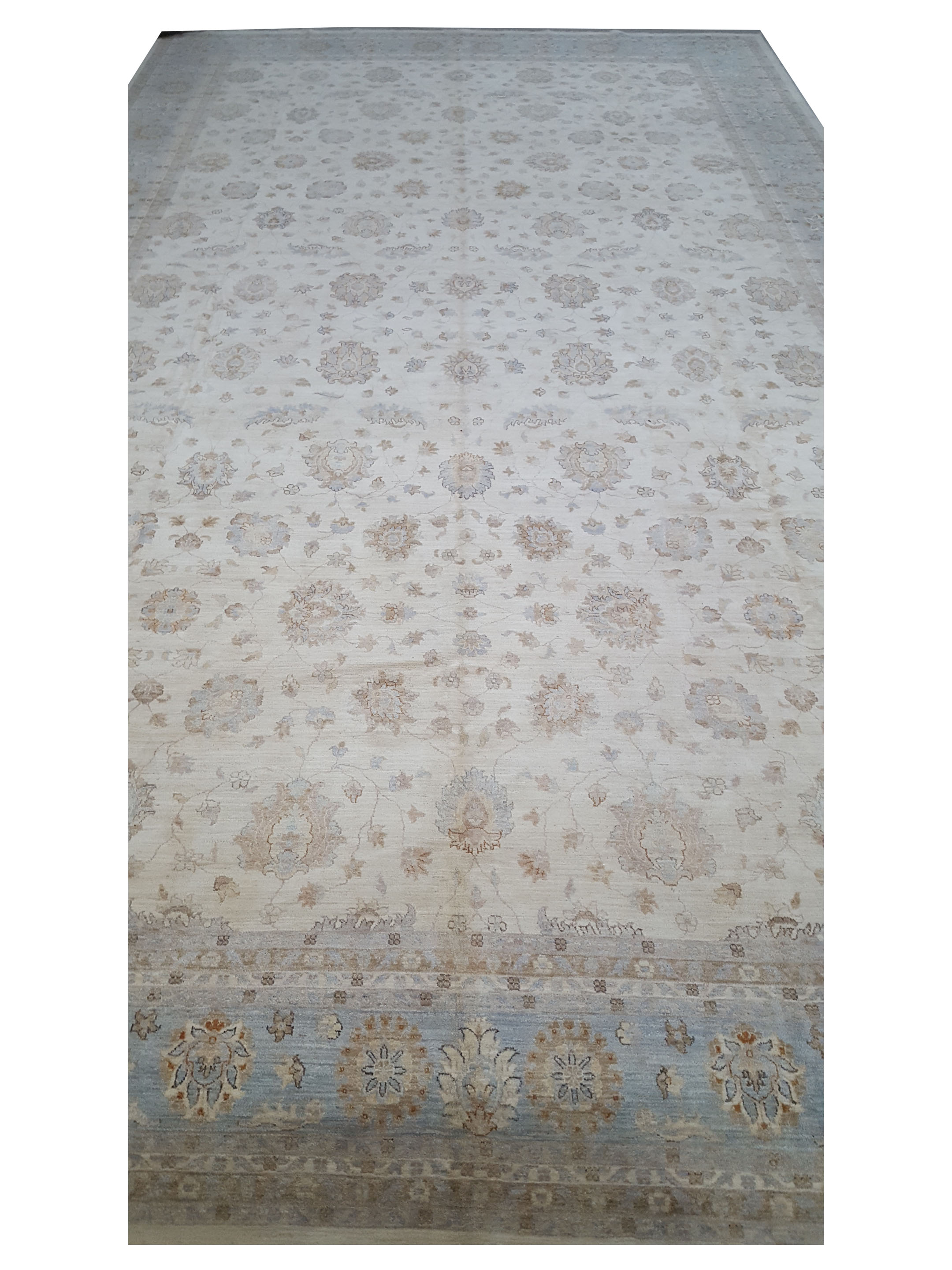 Ziegler Hand Knotted Ivory 15x25 - Image 3 of 5