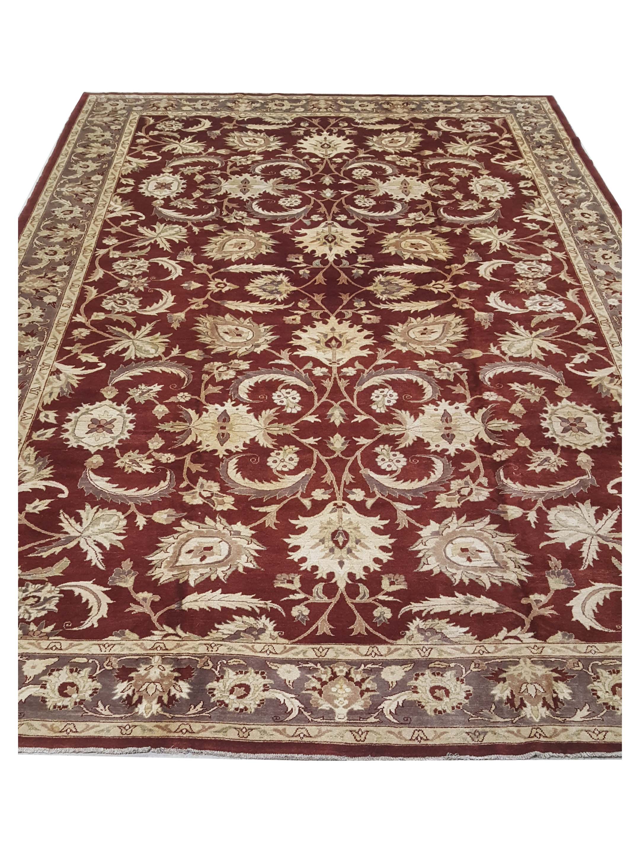 Ziegler Hand Knotted Red 12x18