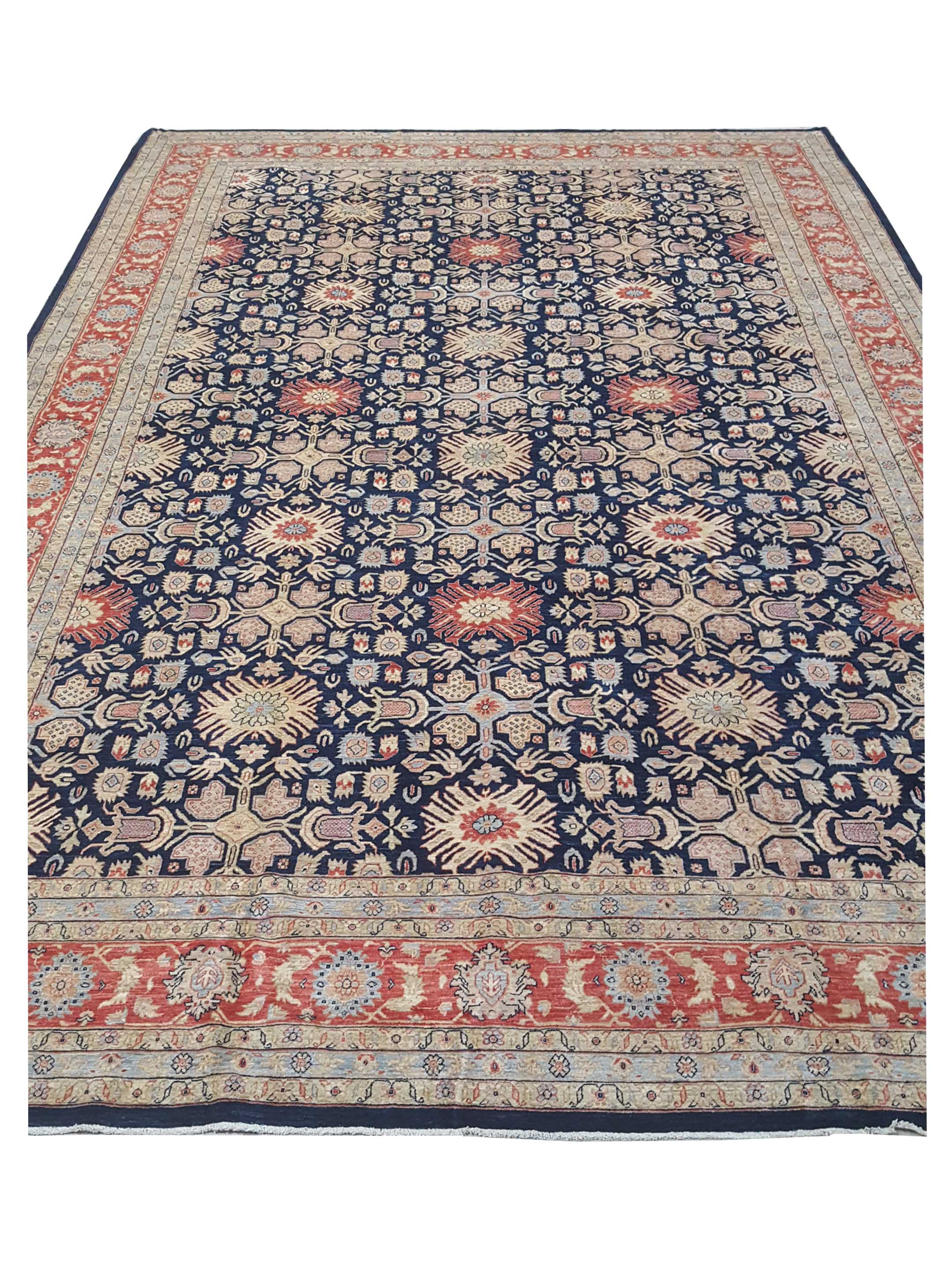 Ziegler Hand Knotted Indigo 12x18 - Image 3 of 6