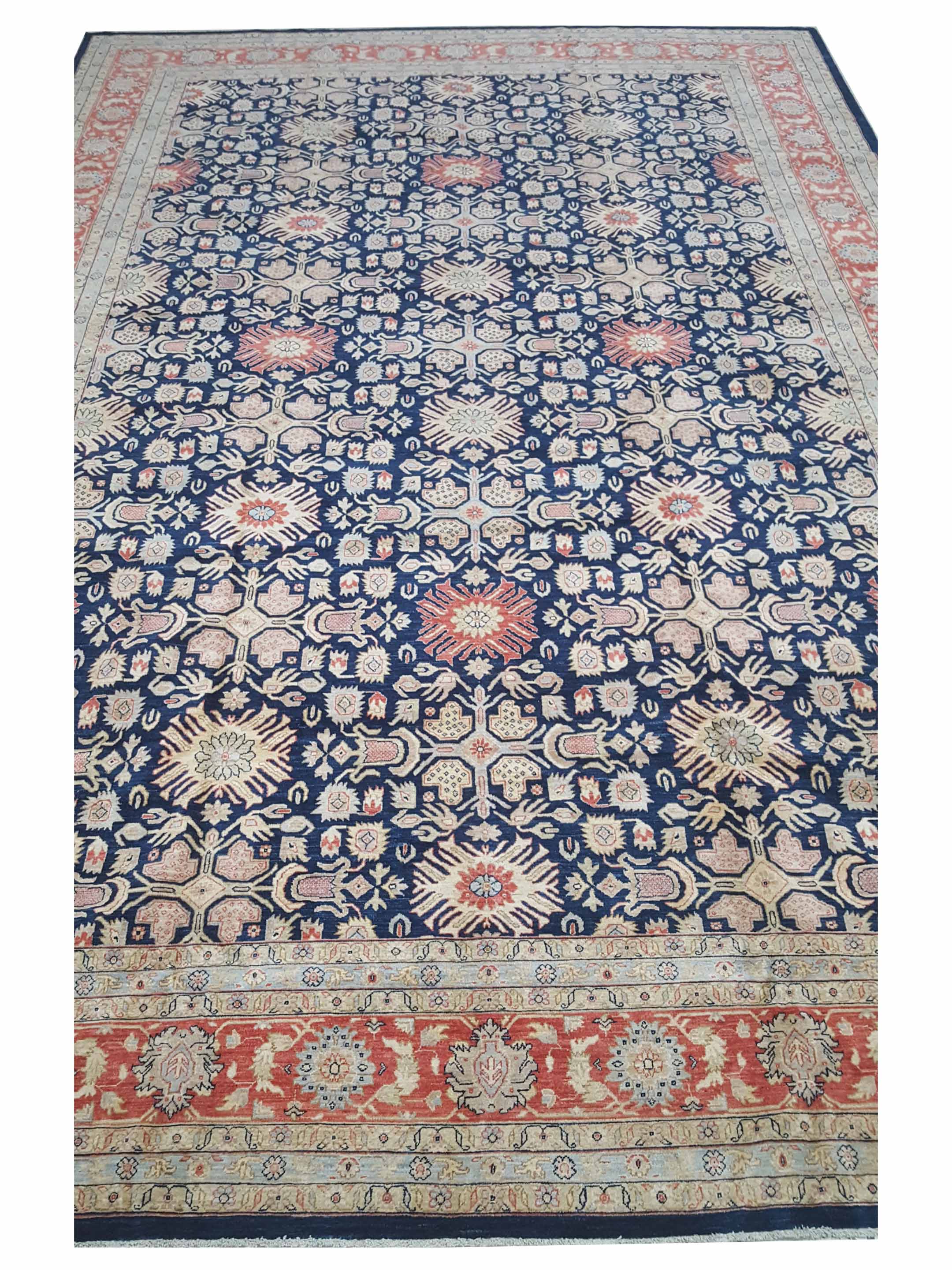 Ziegler Hand Knotted Indigo 12x18 - Image 4 of 6