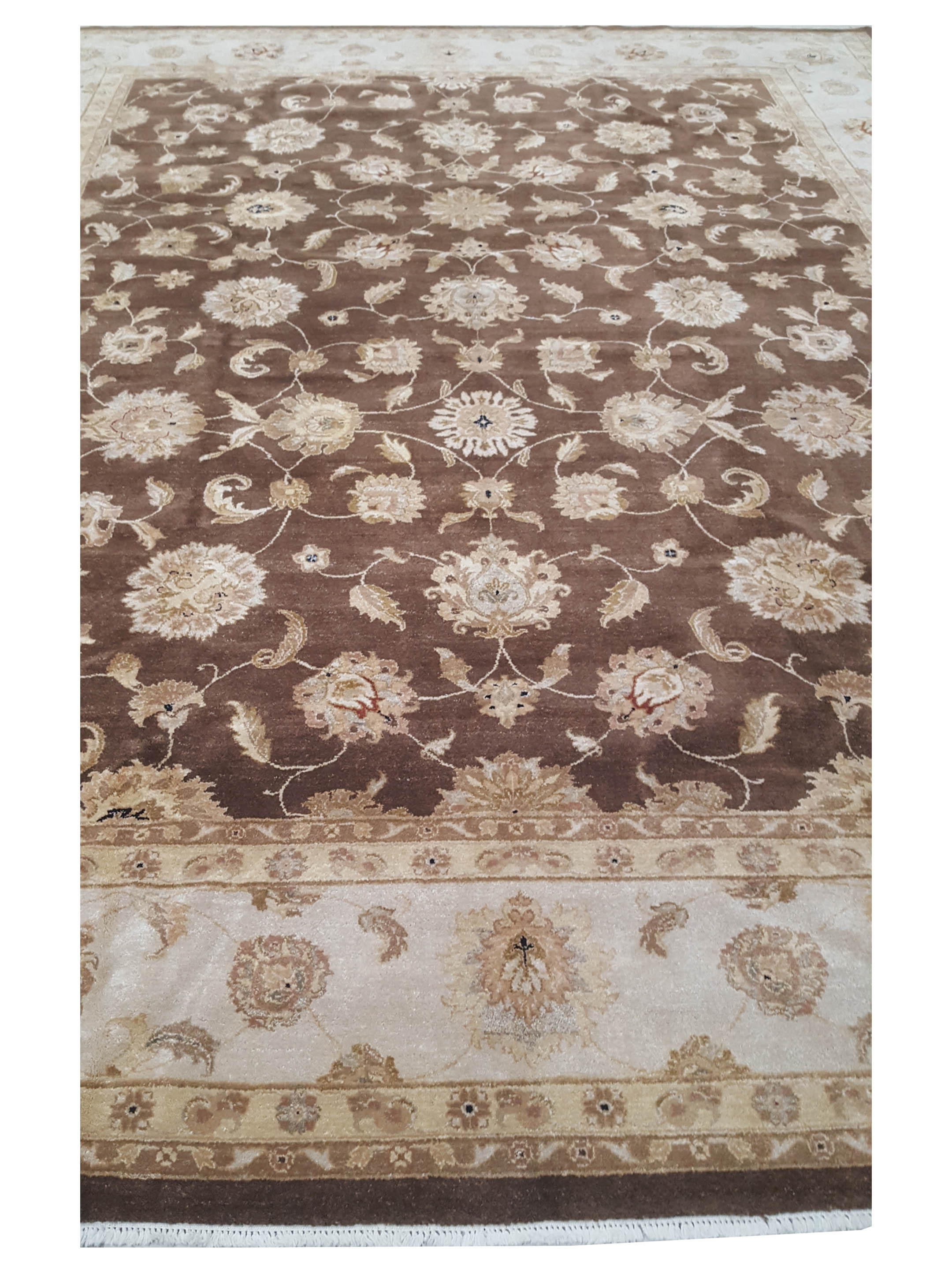 Agra Hand Knotted Burgundy 12x15 - Image 2 of 4