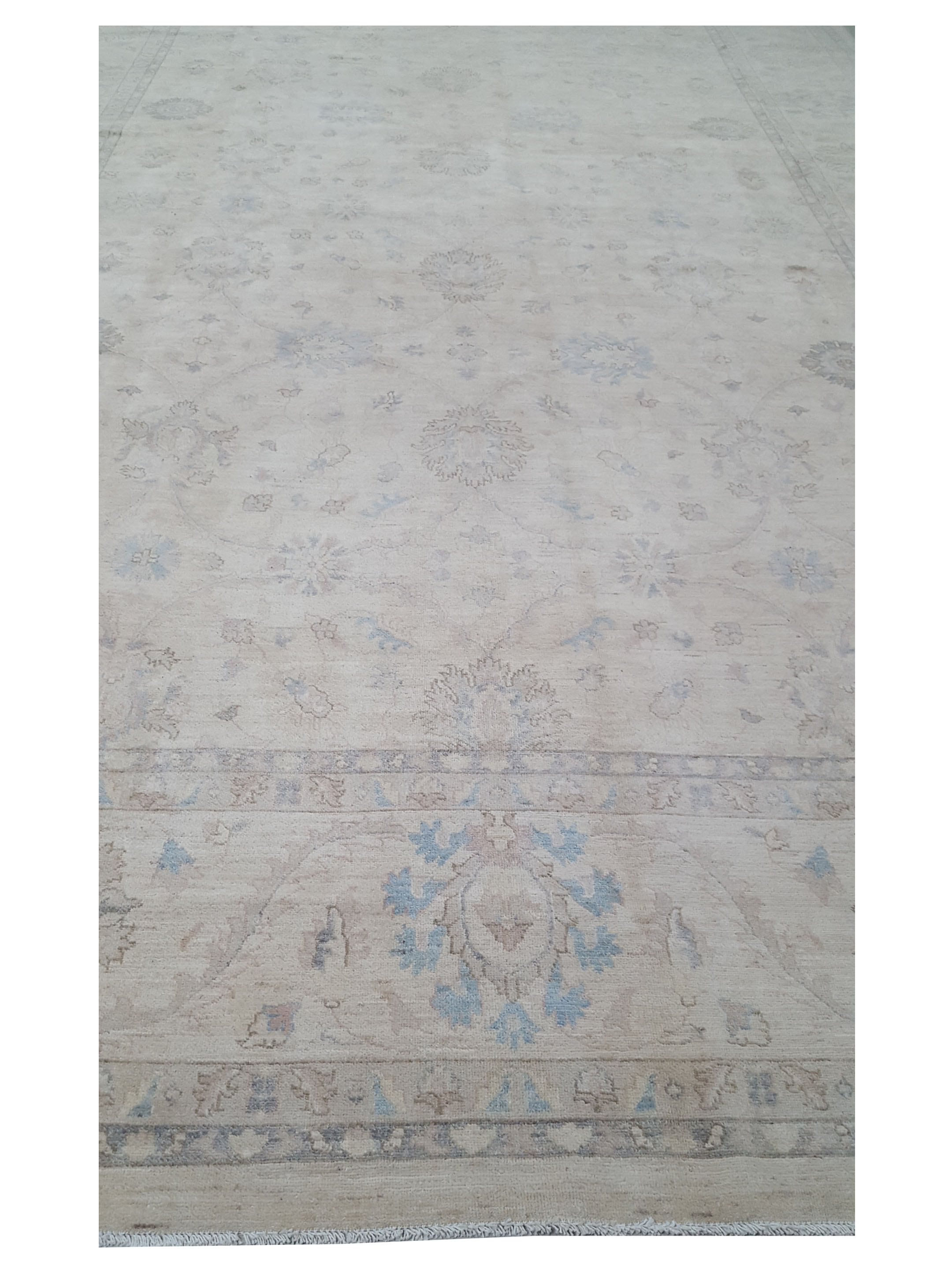 Ziegler Hand Knotted Ivory 13x20 - Image 3 of 4