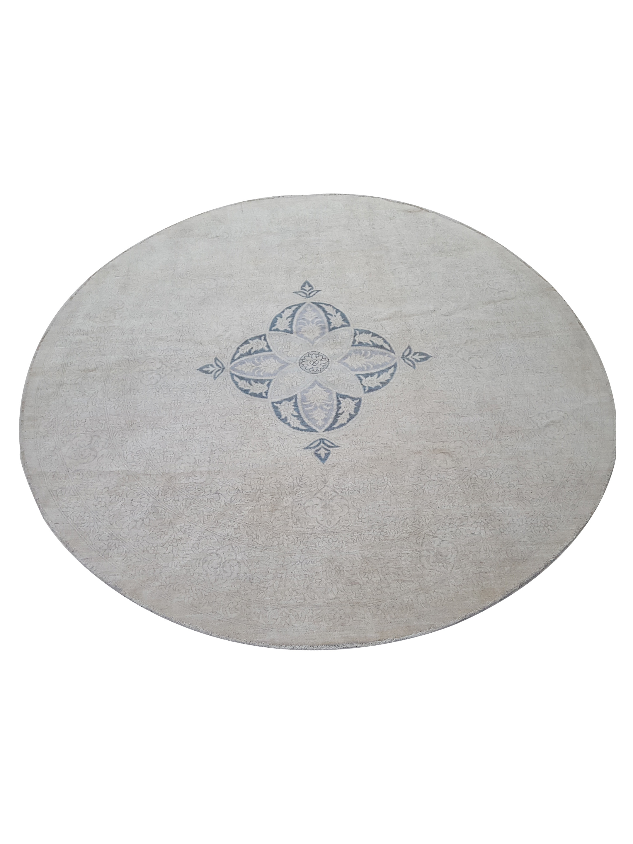 Ziegler Hand Knotted Ivory 12x12 - Image 2 of 5
