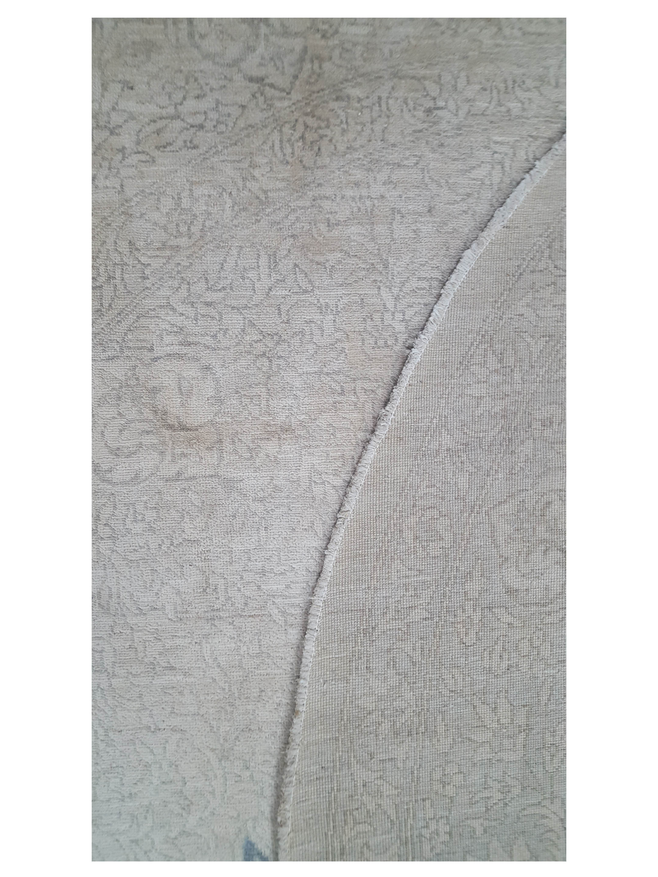 Ziegler Hand Knotted Ivory 12x12 - Image 4 of 5