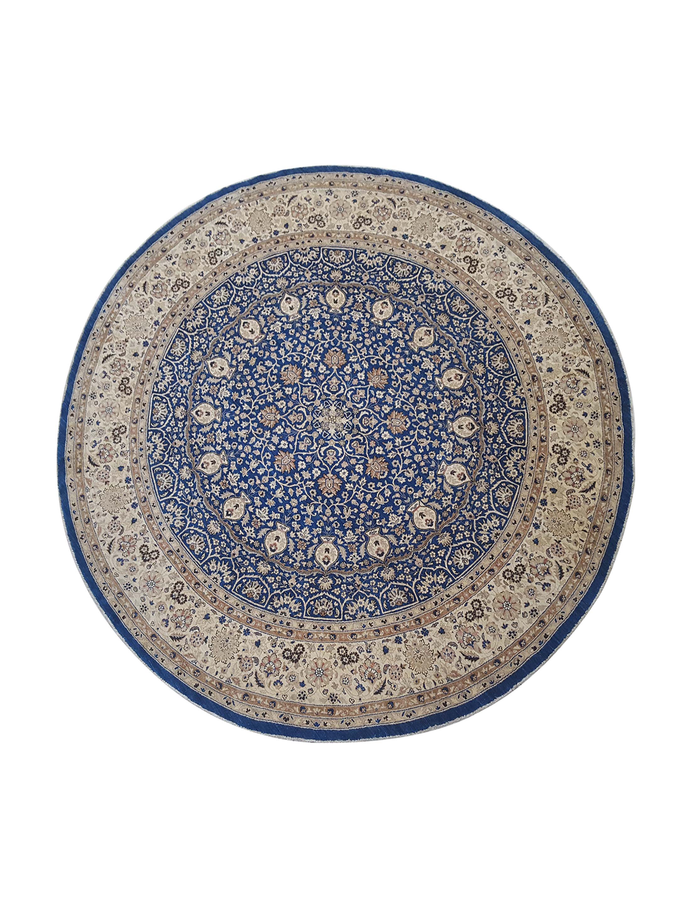 Ziegler Hand Knotted Blue 14x14