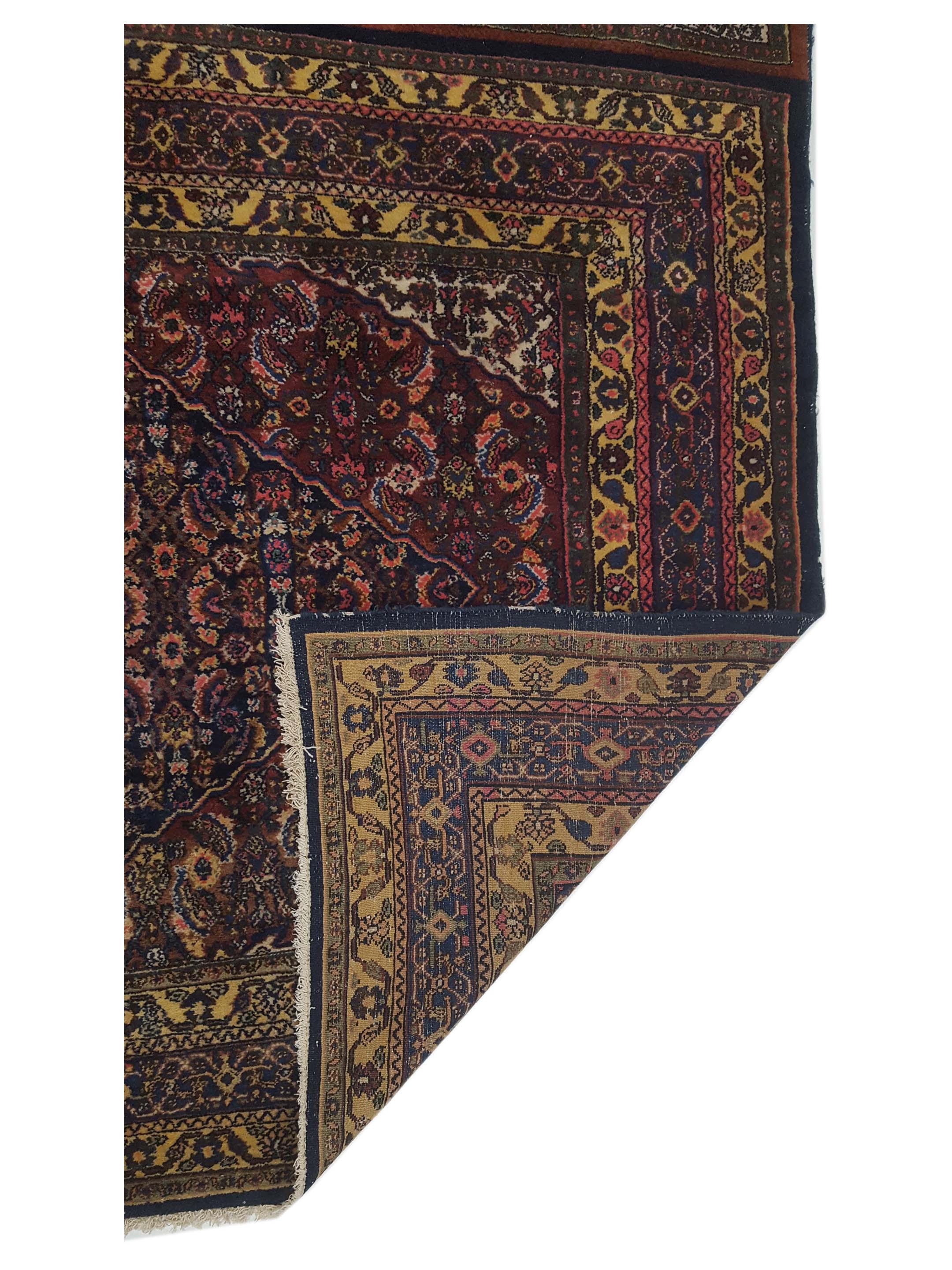 Antique Bibikabad Navy 13x20 - Image 2 of 7