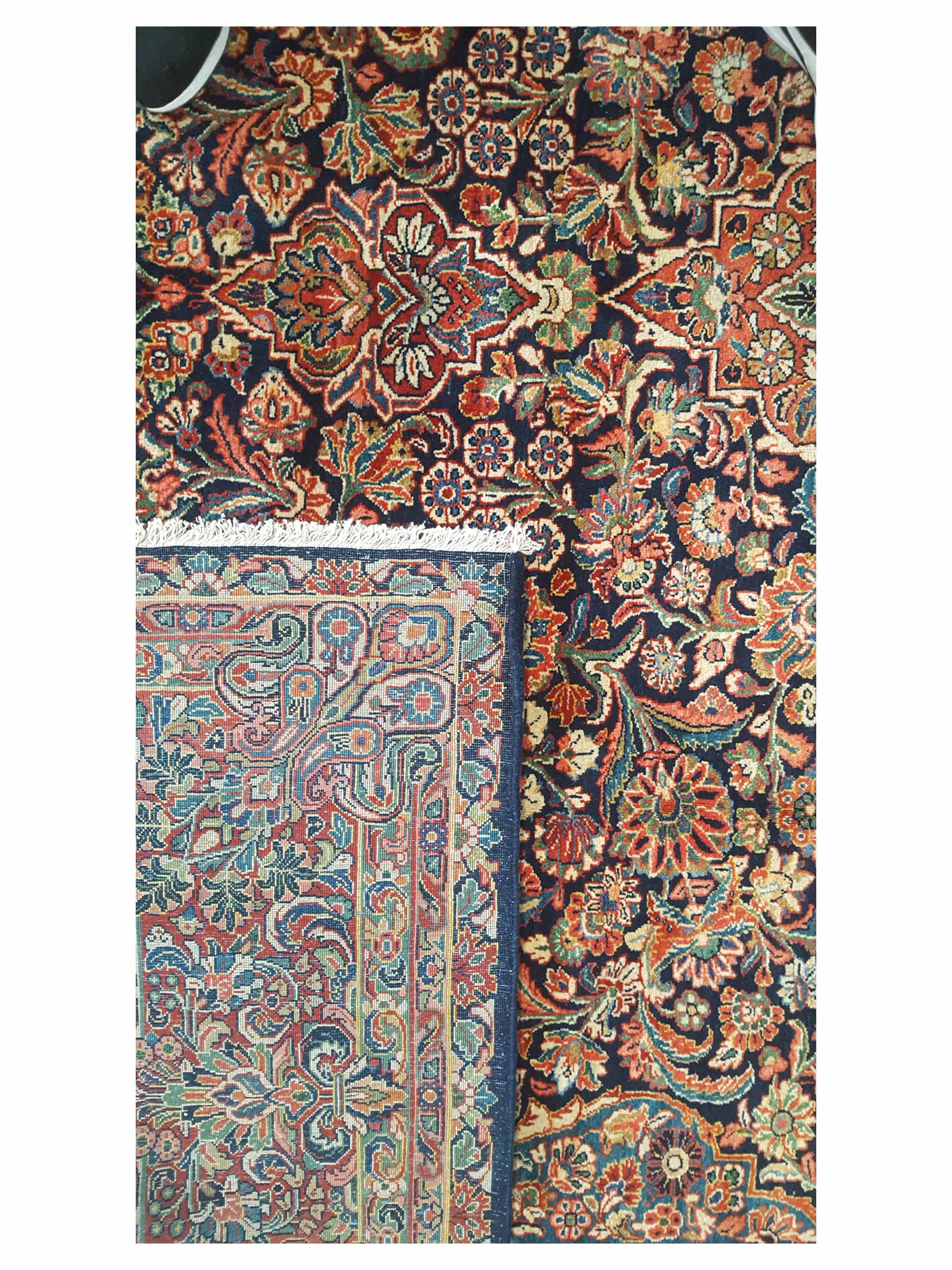 Sarouk Antique Navy 10x14 - Image 3 of 3
