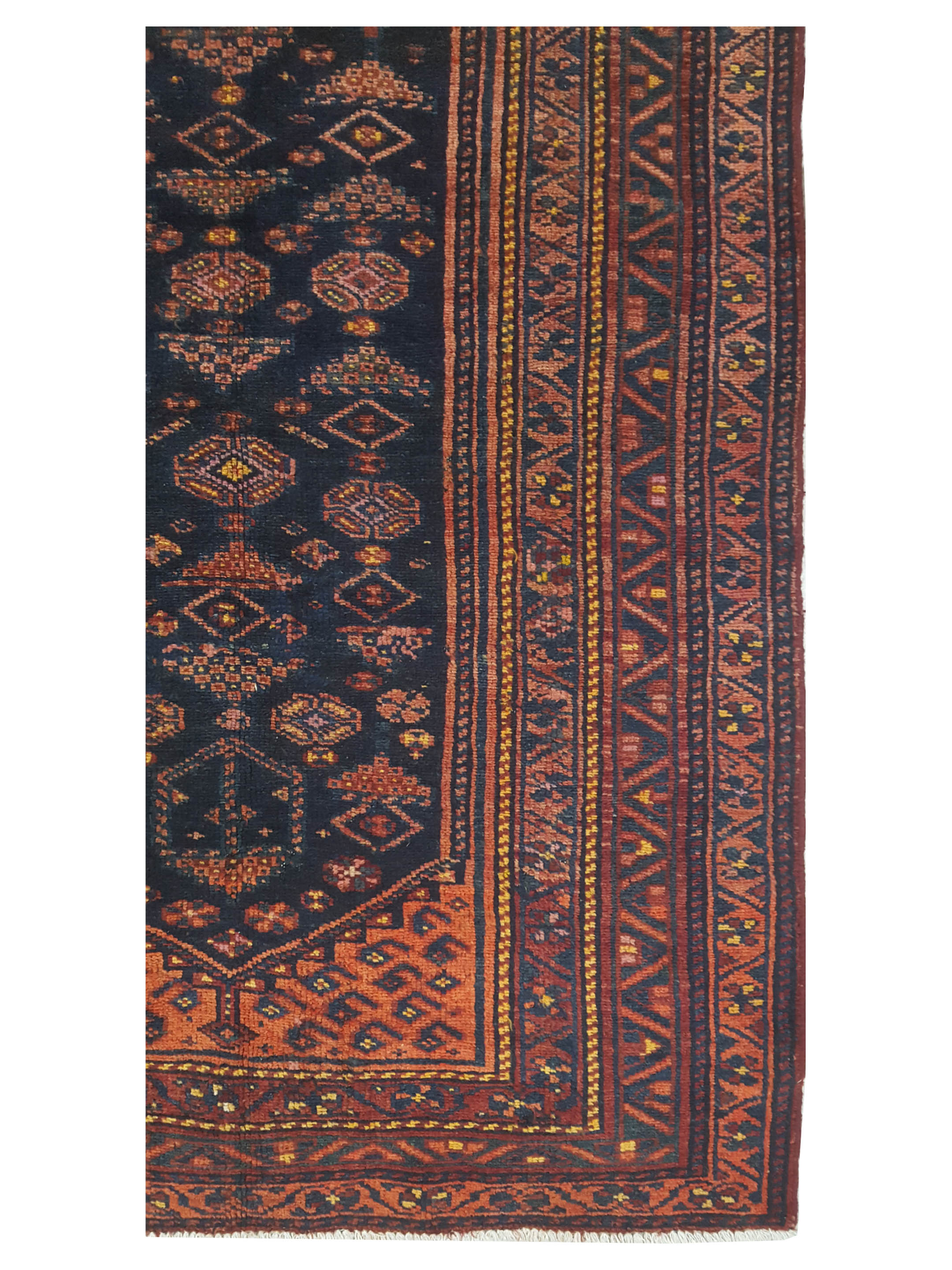 Hamadan Antique Navy 5x7 - Image 2 of 3