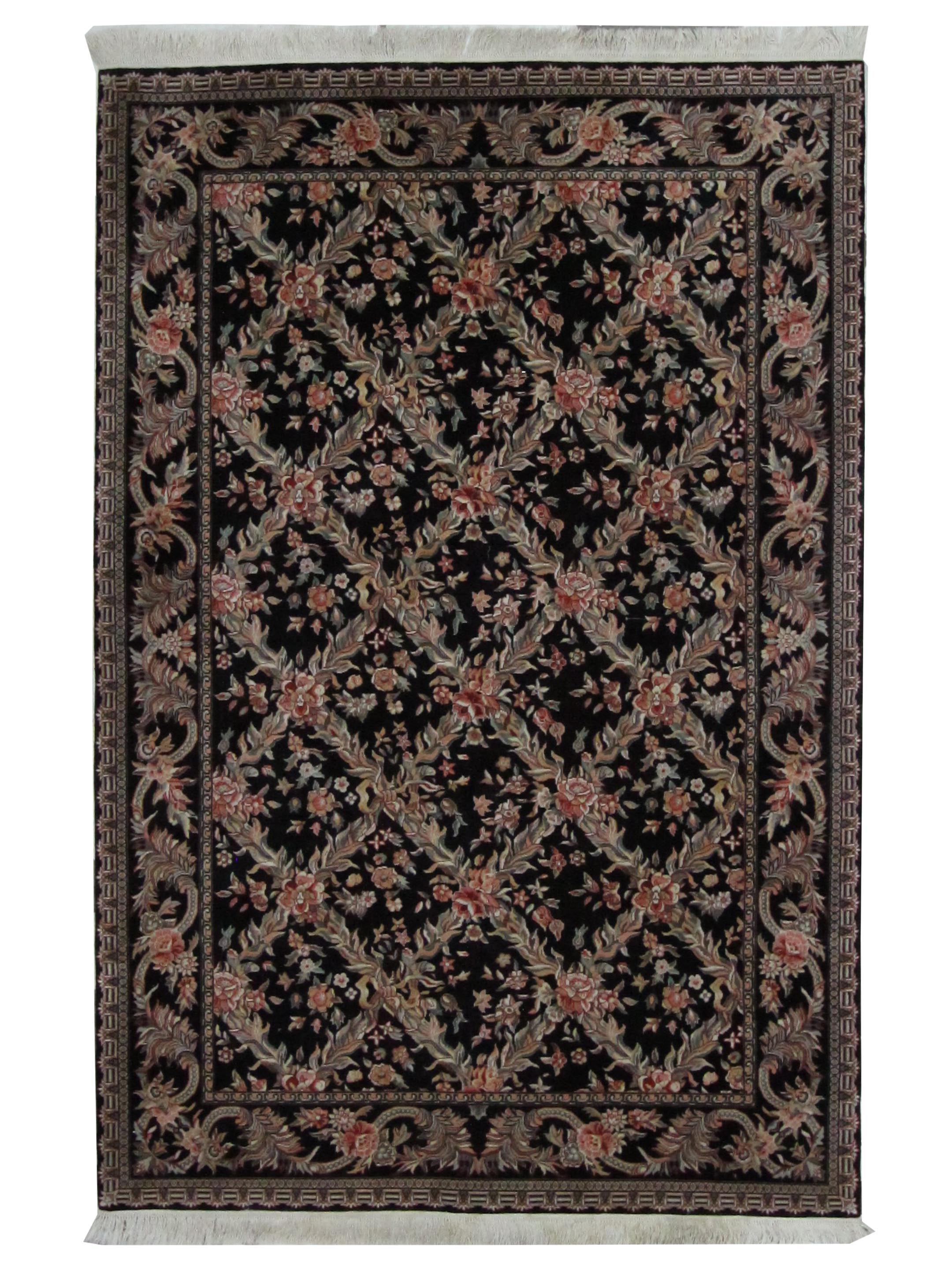 Classic Hand Knotted Black 6x9