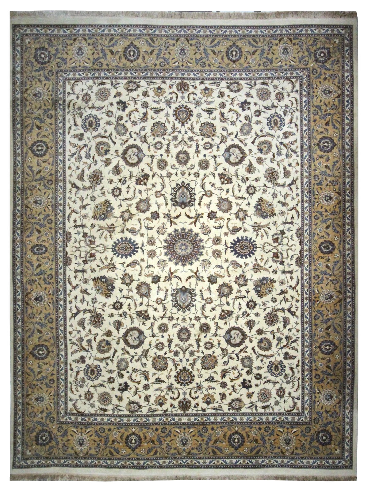 Classic Hand Knotted Ivory 9x12.6 - Image 4 of 4