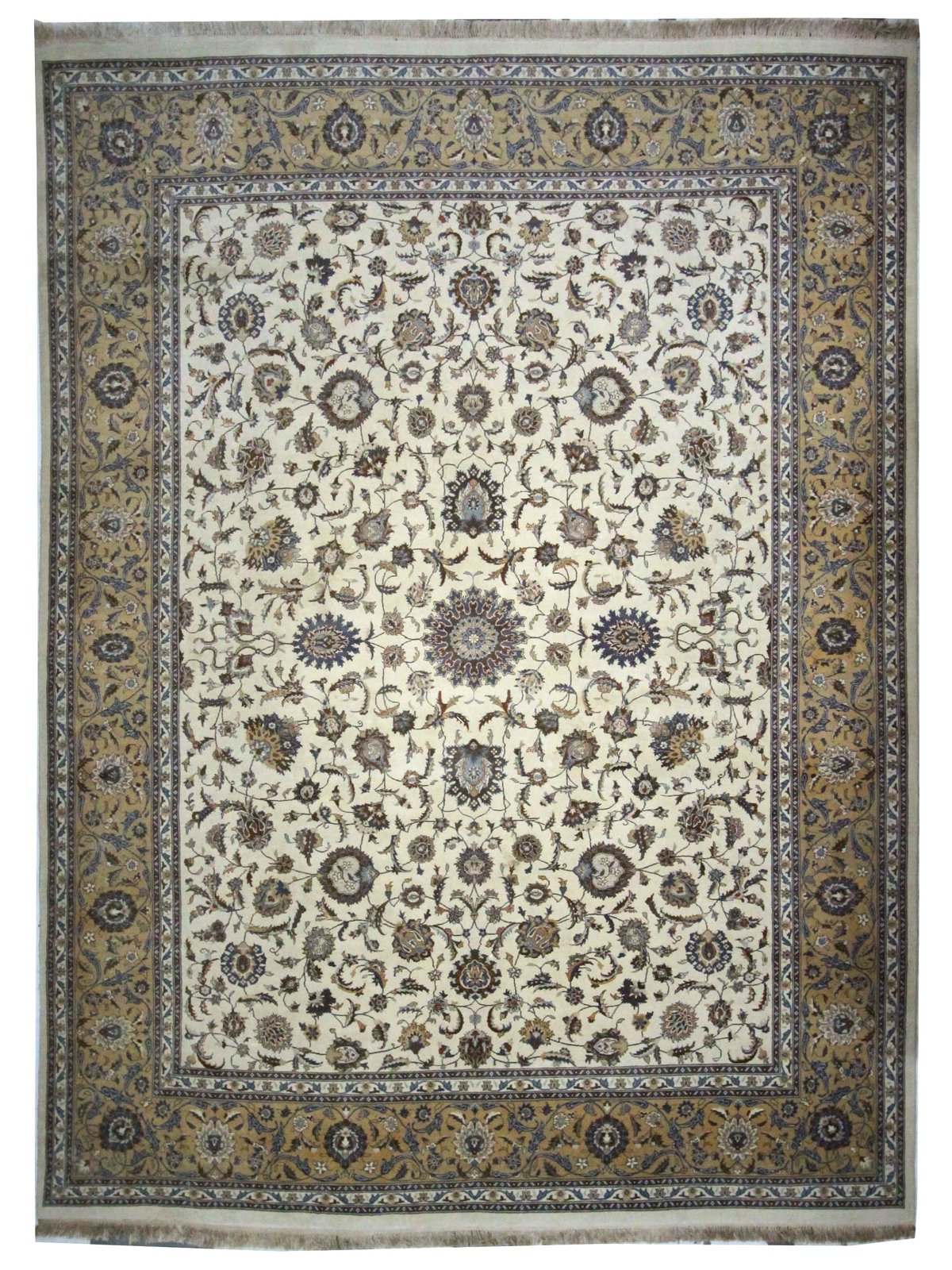 Classic Hand Knotted Ivory 9x12.6