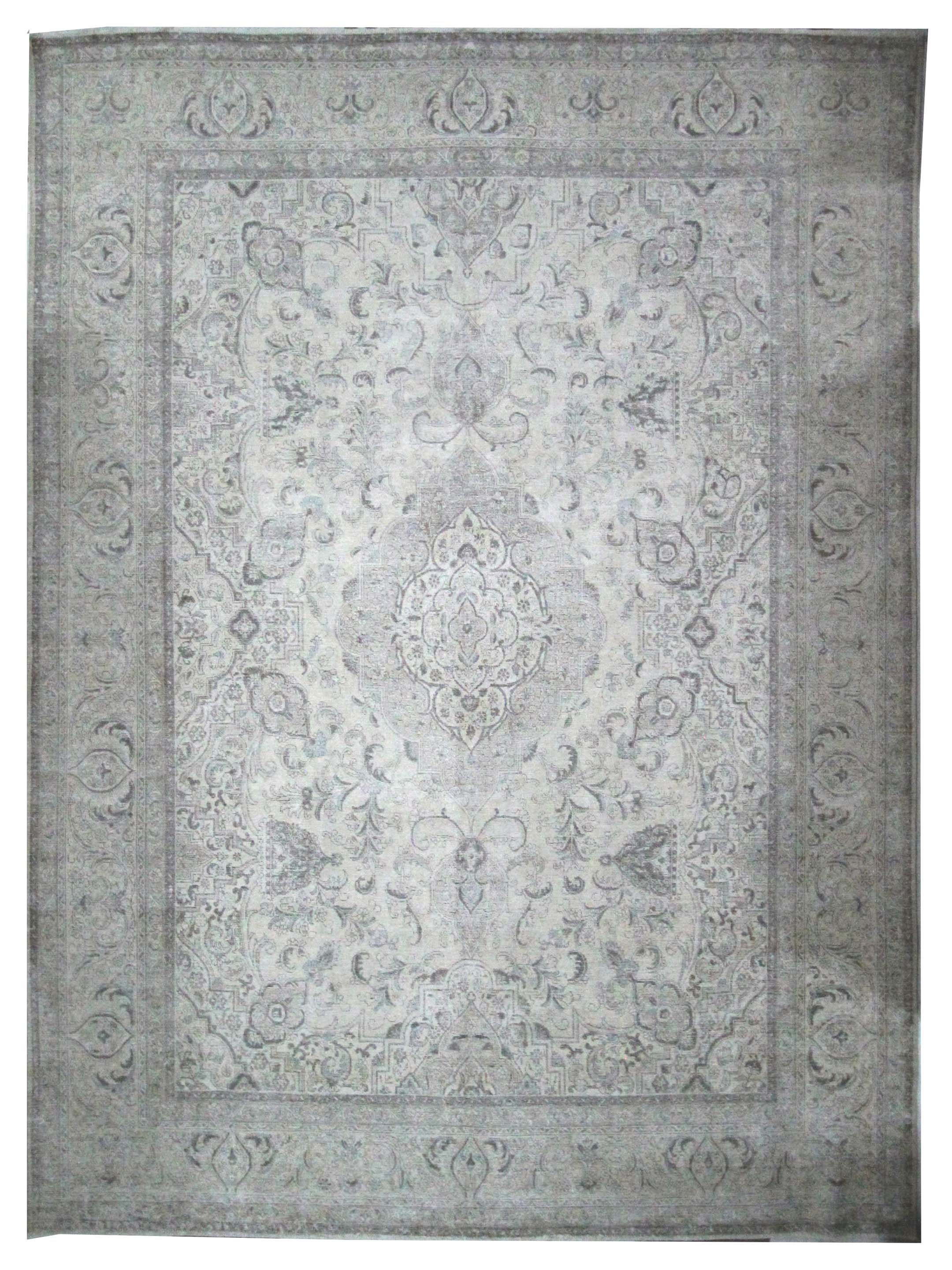 Vintage Hand Knotted Beige 11x14
