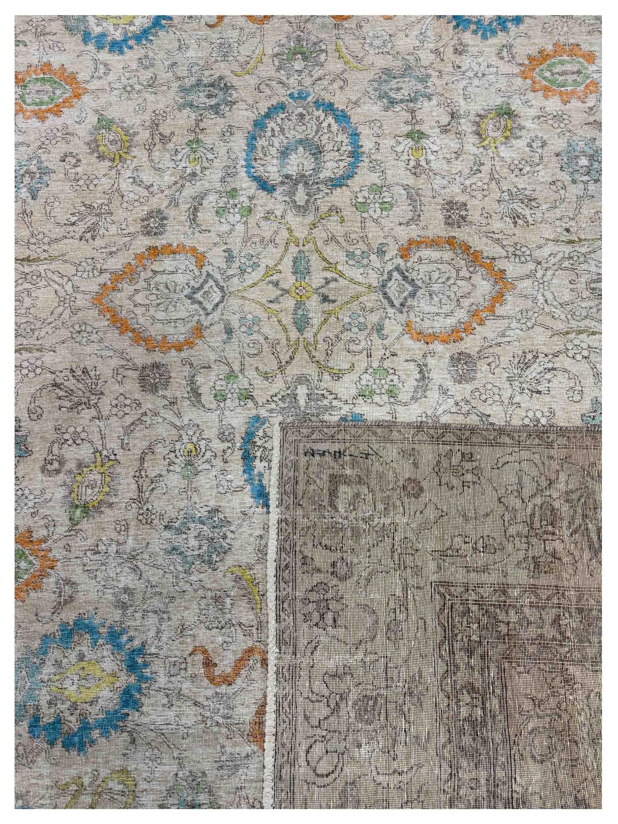 Vintage Artisan Hand Knotted Beige 9x12 - Image 3 of 3