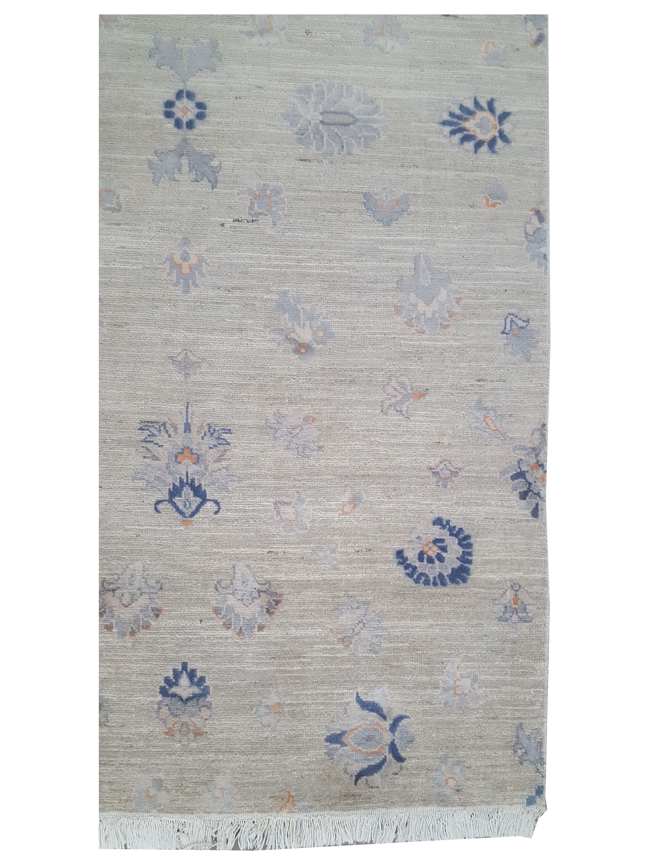 Ziegler Silk Route Hand Knotted Ivory 4x20 - Image 2 of 4
