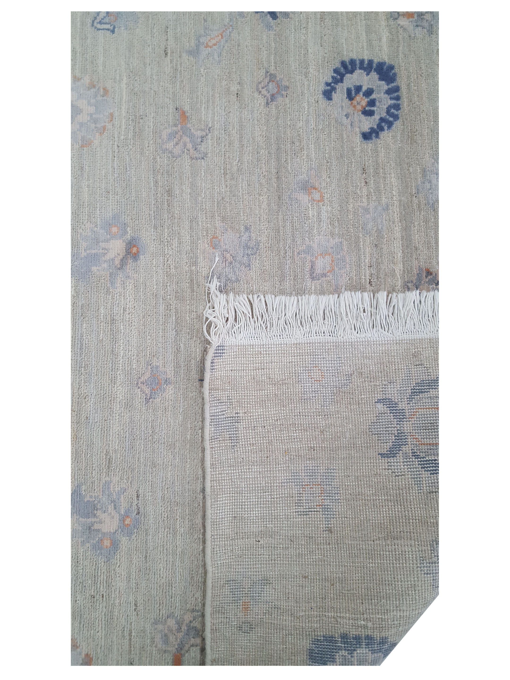 Ziegler Silk Route Hand Knotted Ivory 4x20 - Image 3 of 4