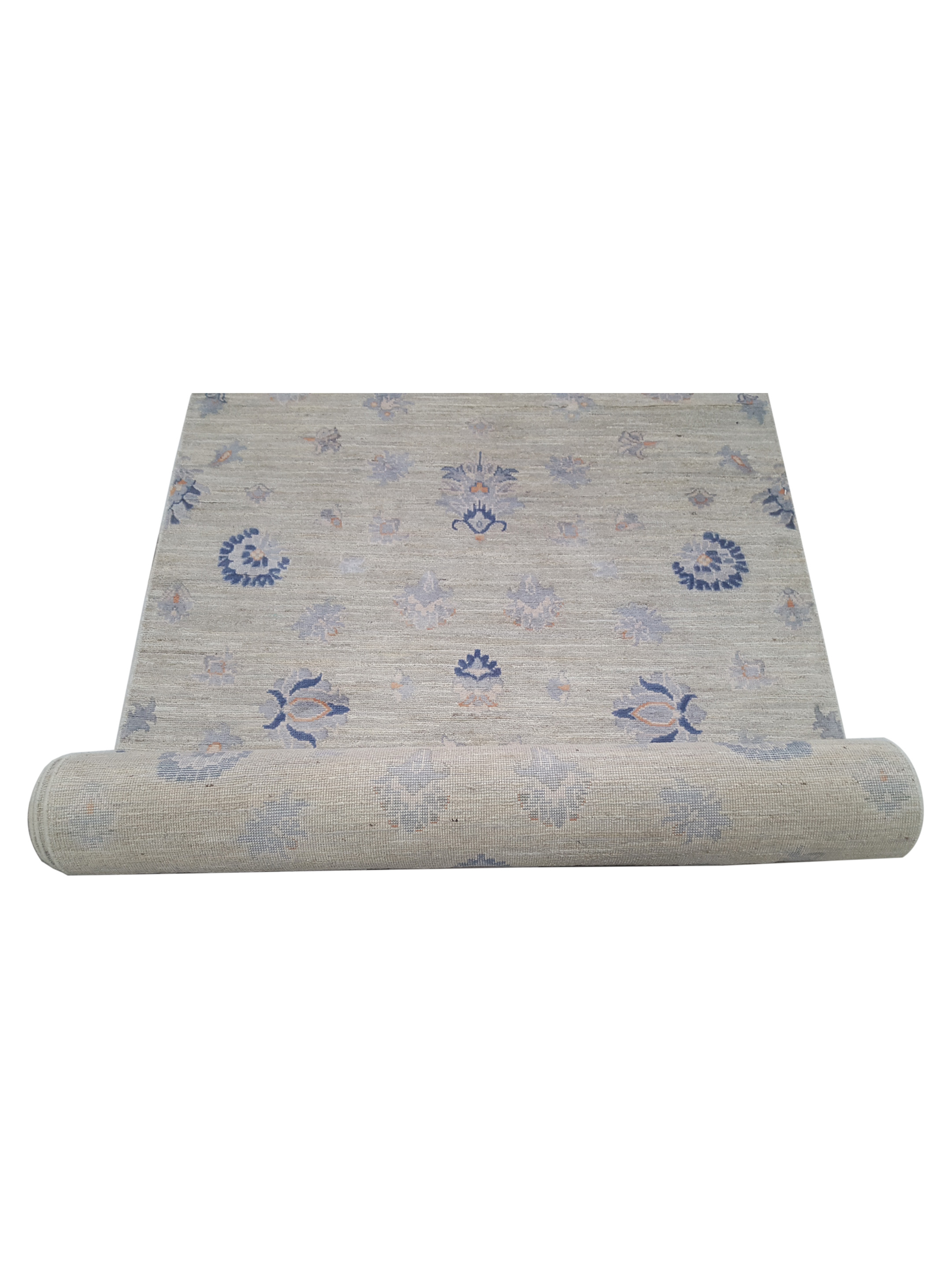 Ziegler Silk Route Hand Knotted Ivory 4x20 - Image 4 of 4