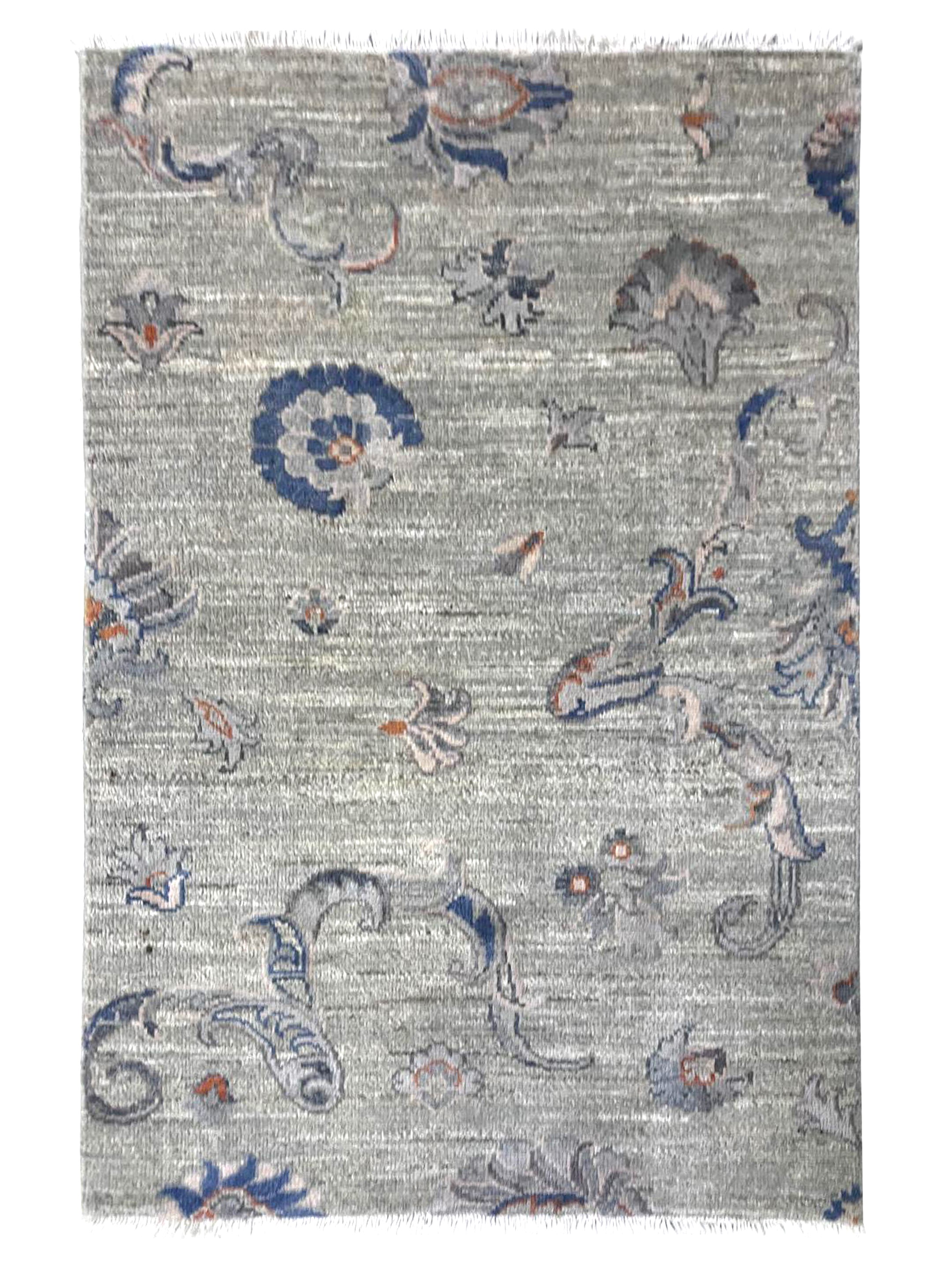 Ziegler Silk Route Hand Knotted Ivory 2.6x4