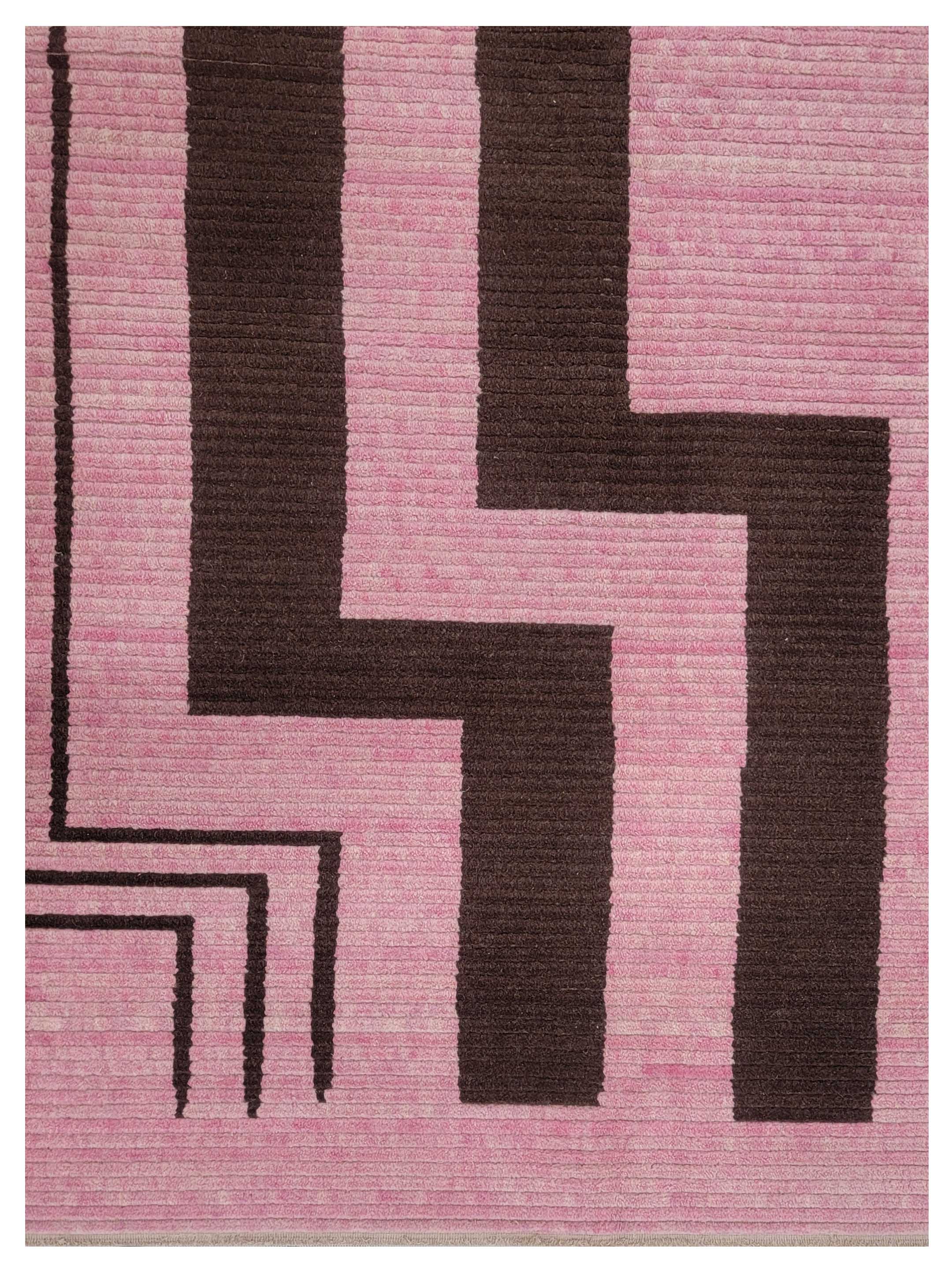 Moroccan Hand Knotted Pink 10x12 - Image 3 of 3