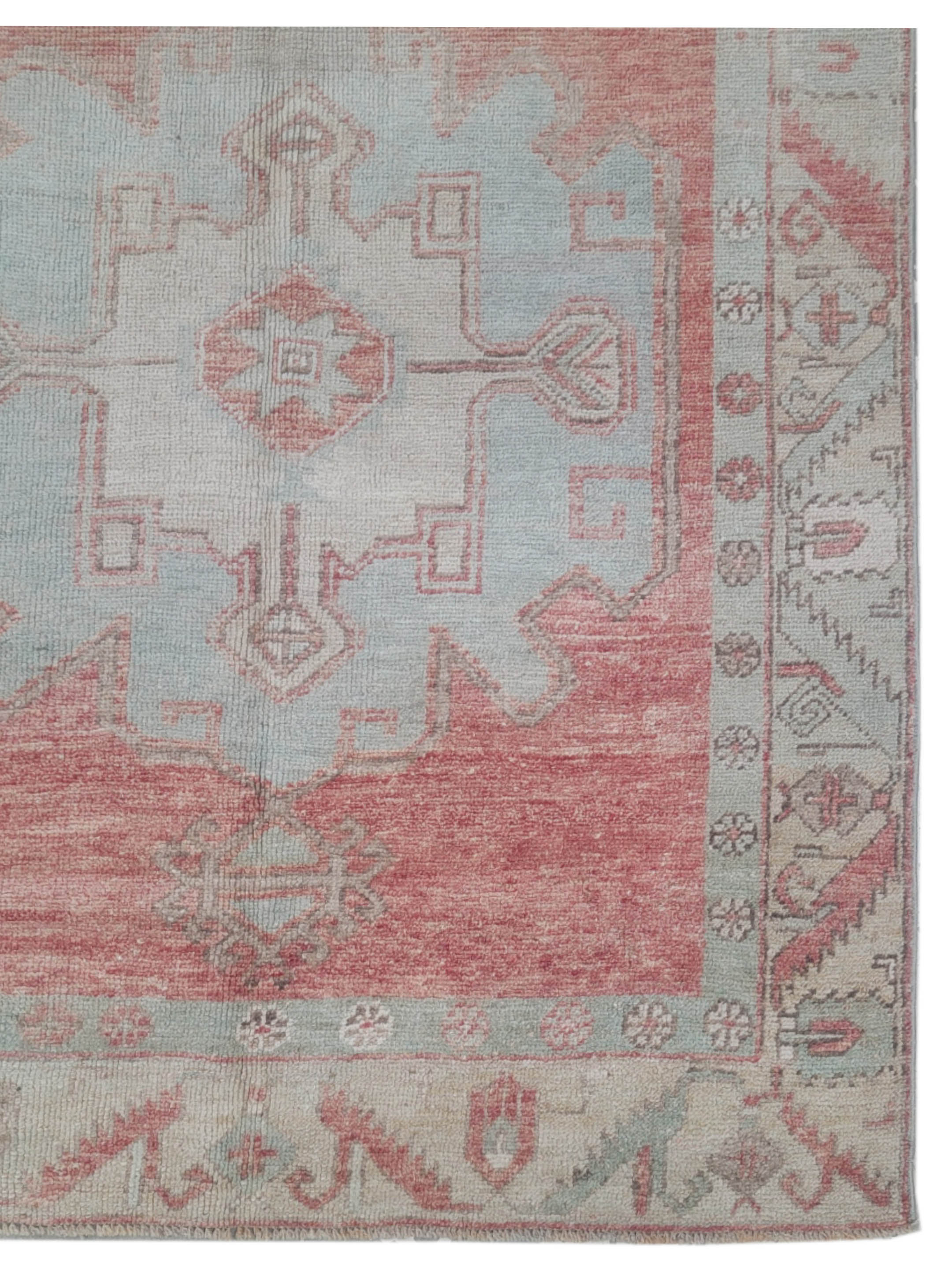 Anatolian Hand Knotted Orange 4x12 - Image 4 of 4