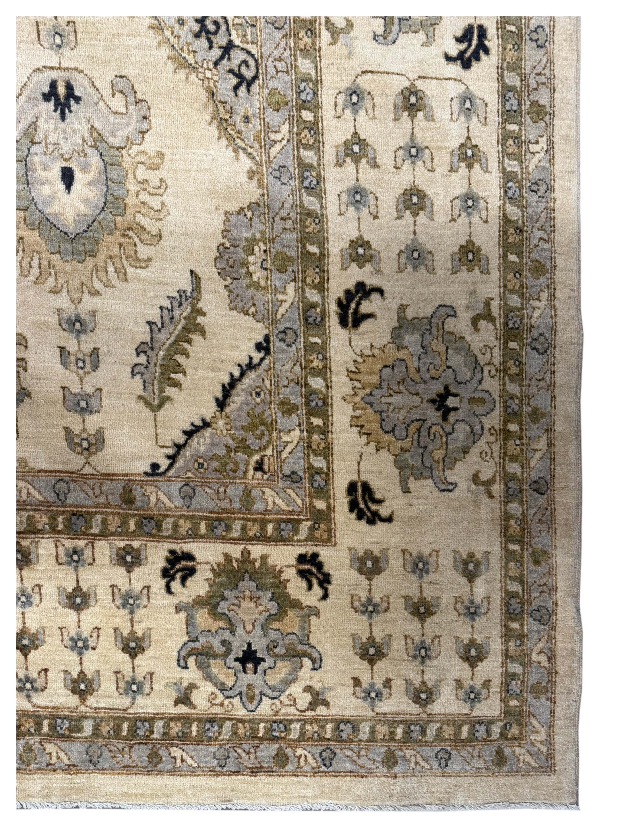 Ziegler Hand Knotted Ivory 13x20 - Image 5 of 6