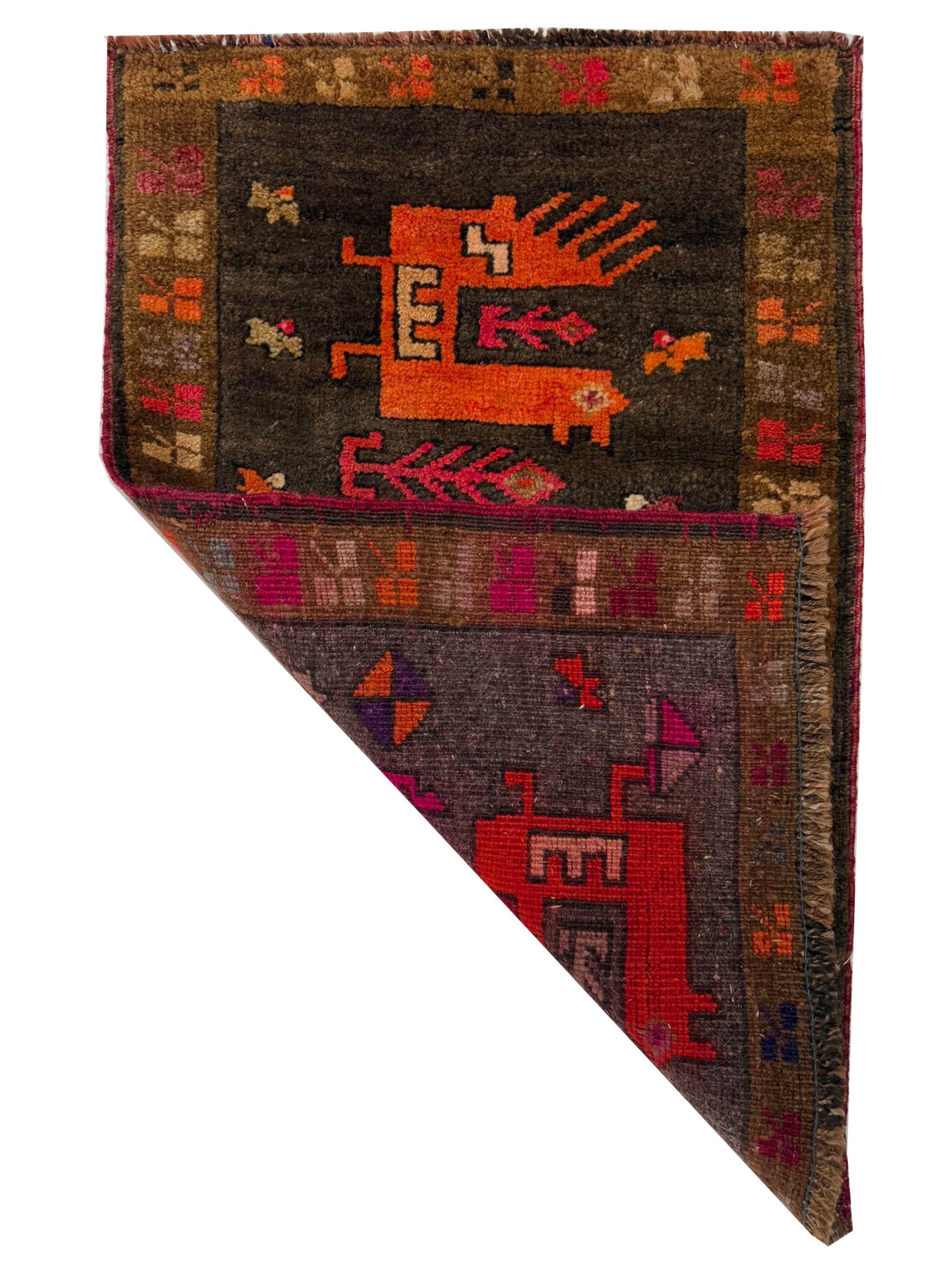 Anatolian Hand Knotted Brown 2x3 - Image 2 of 2