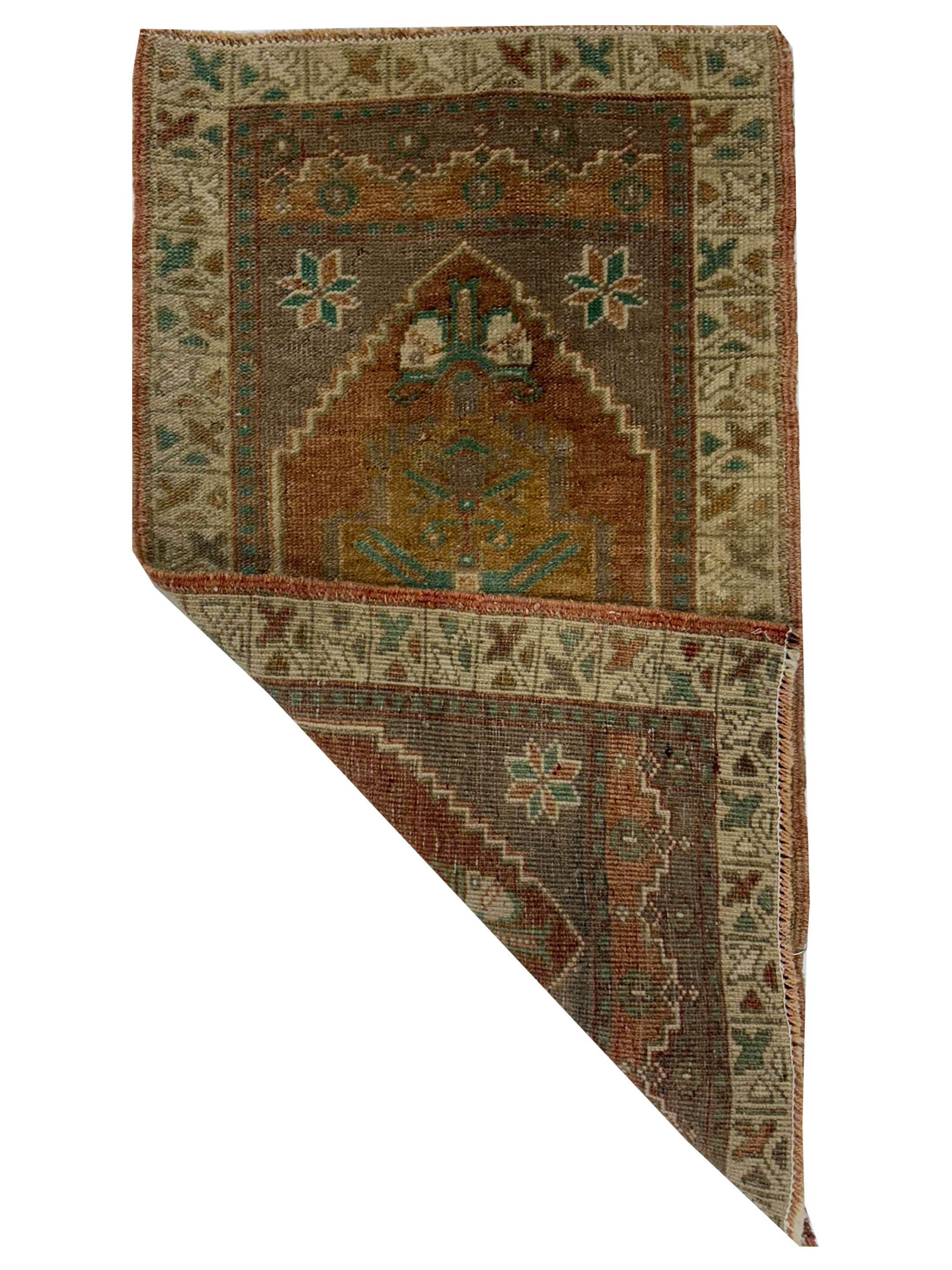 Anatolian Hand Knotted Orange 2x3 - Image 2 of 2