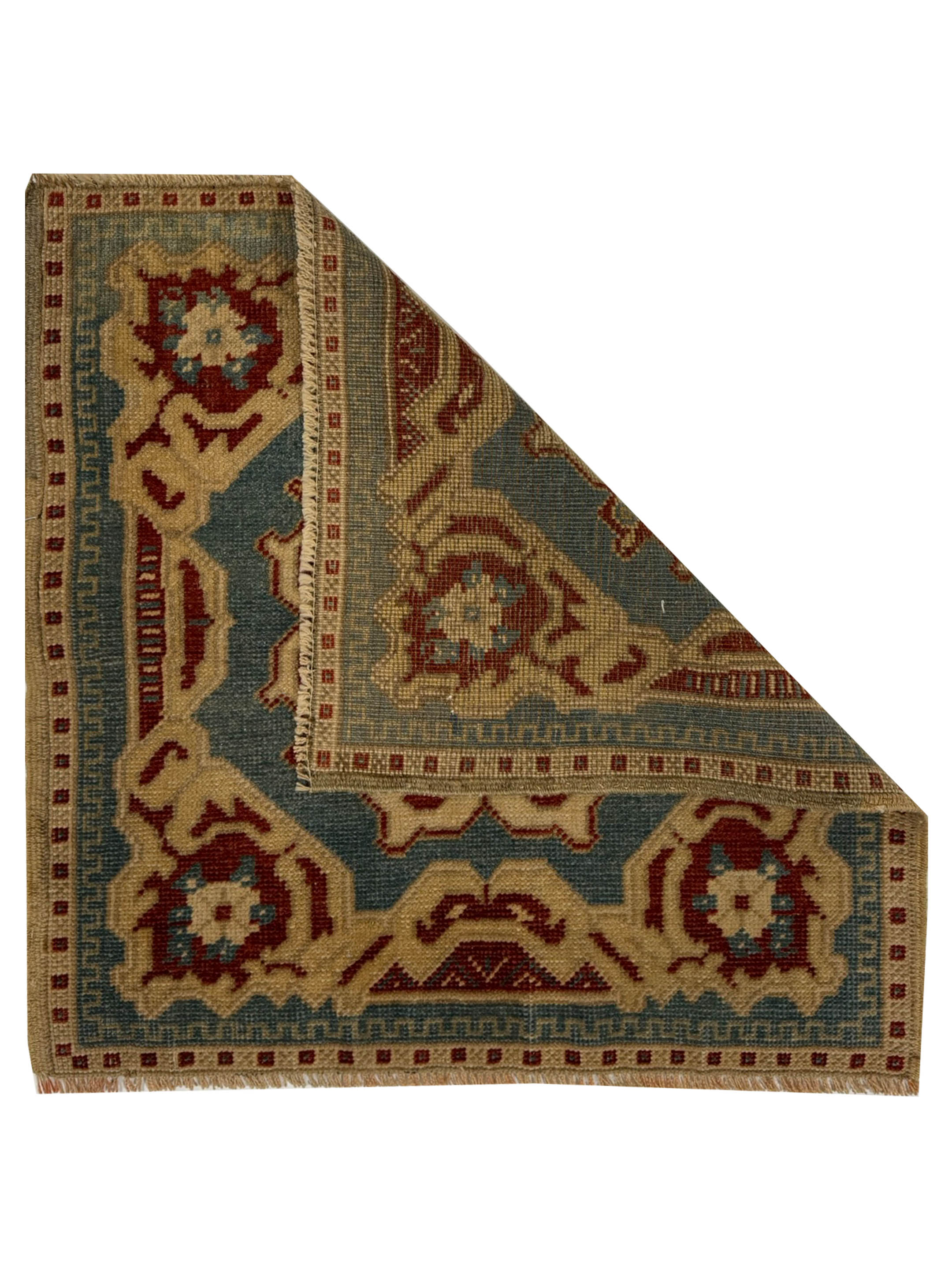 Anatolian Hand Knotted Teal 2x3 - Image 2 of 2
