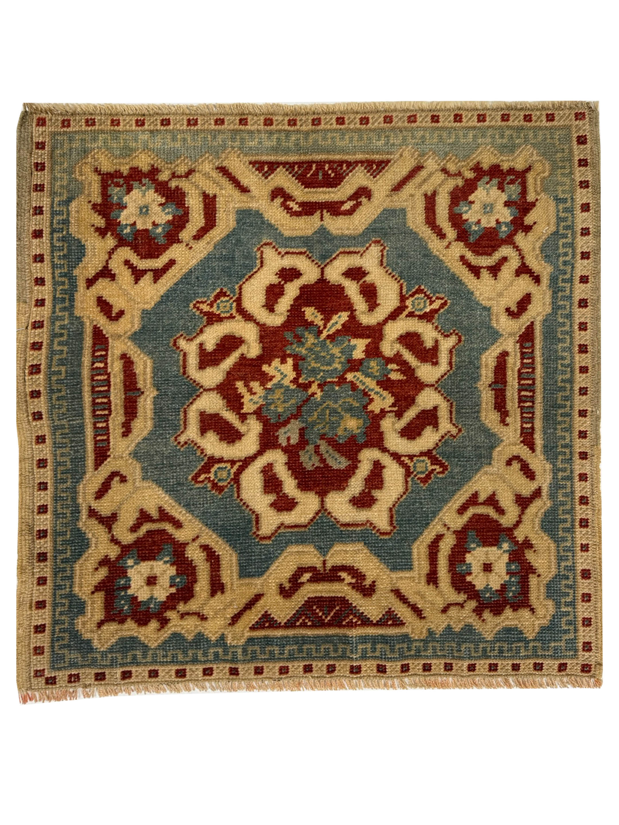 Anatolian Hand Knotted Teal 2x3
