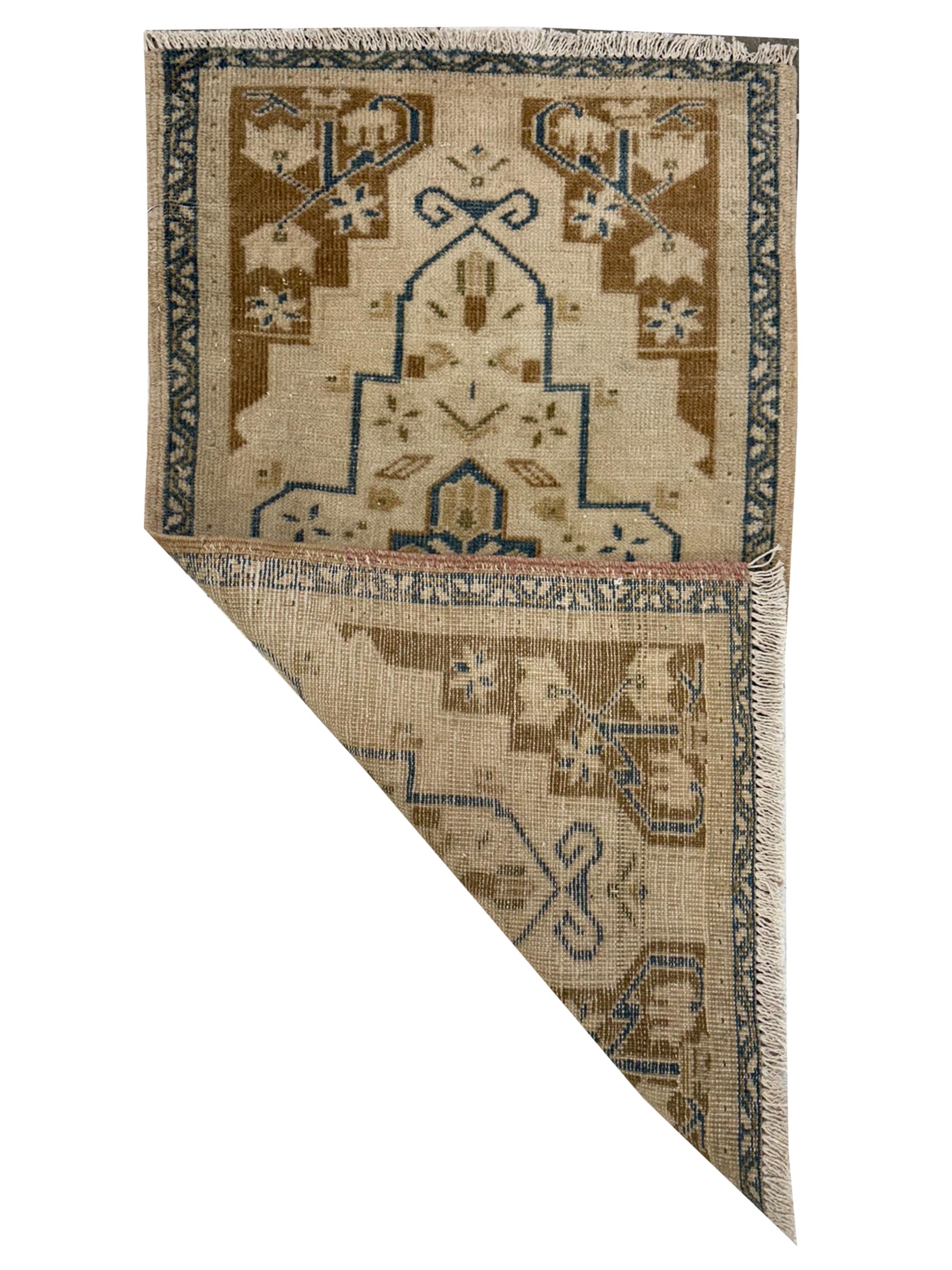 Anatolian Hand Knotted Beige 2x3 - Image 2 of 2