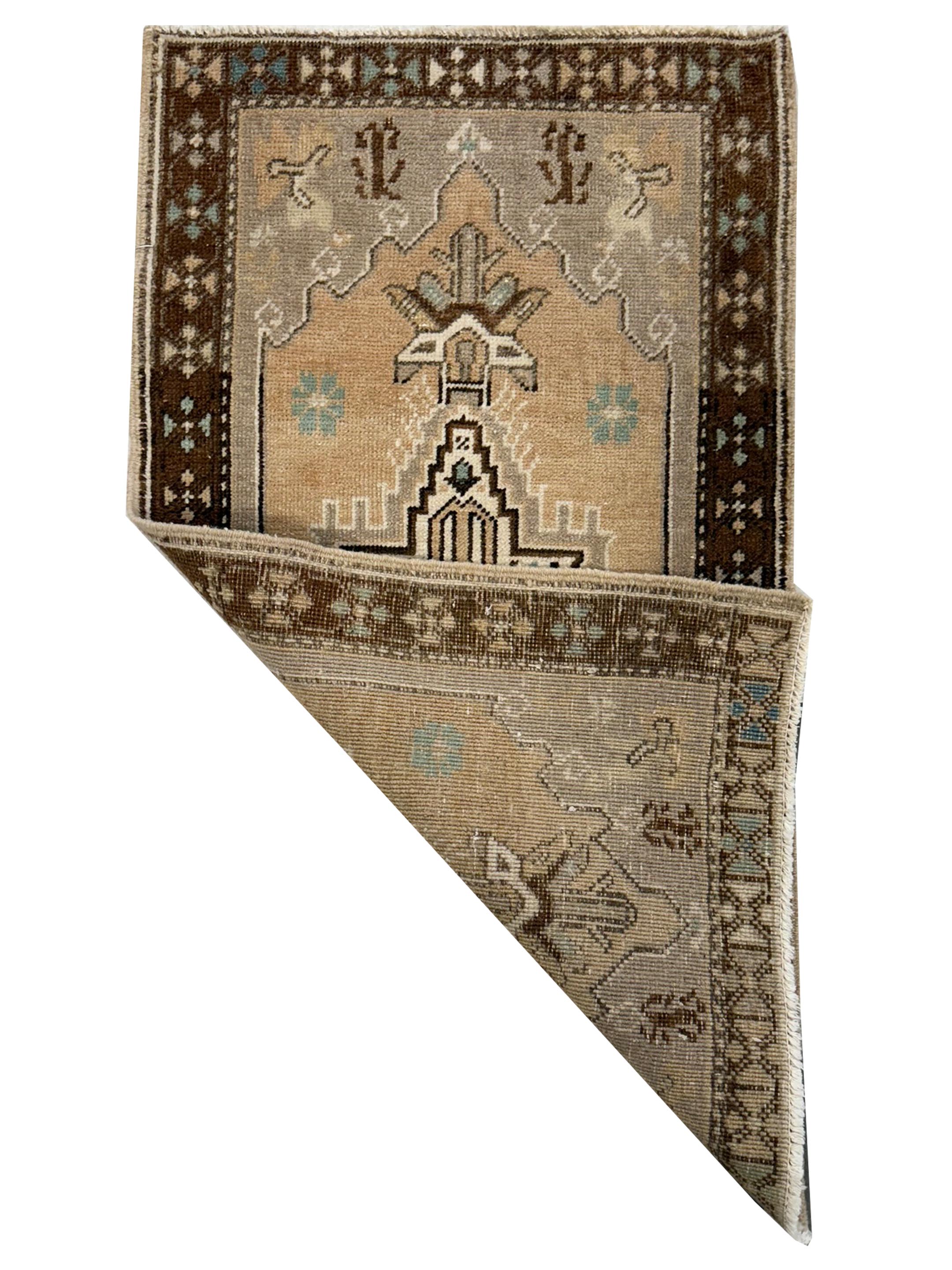 Anatolian Hand Knotted Beige 2x3 - Image 2 of 2