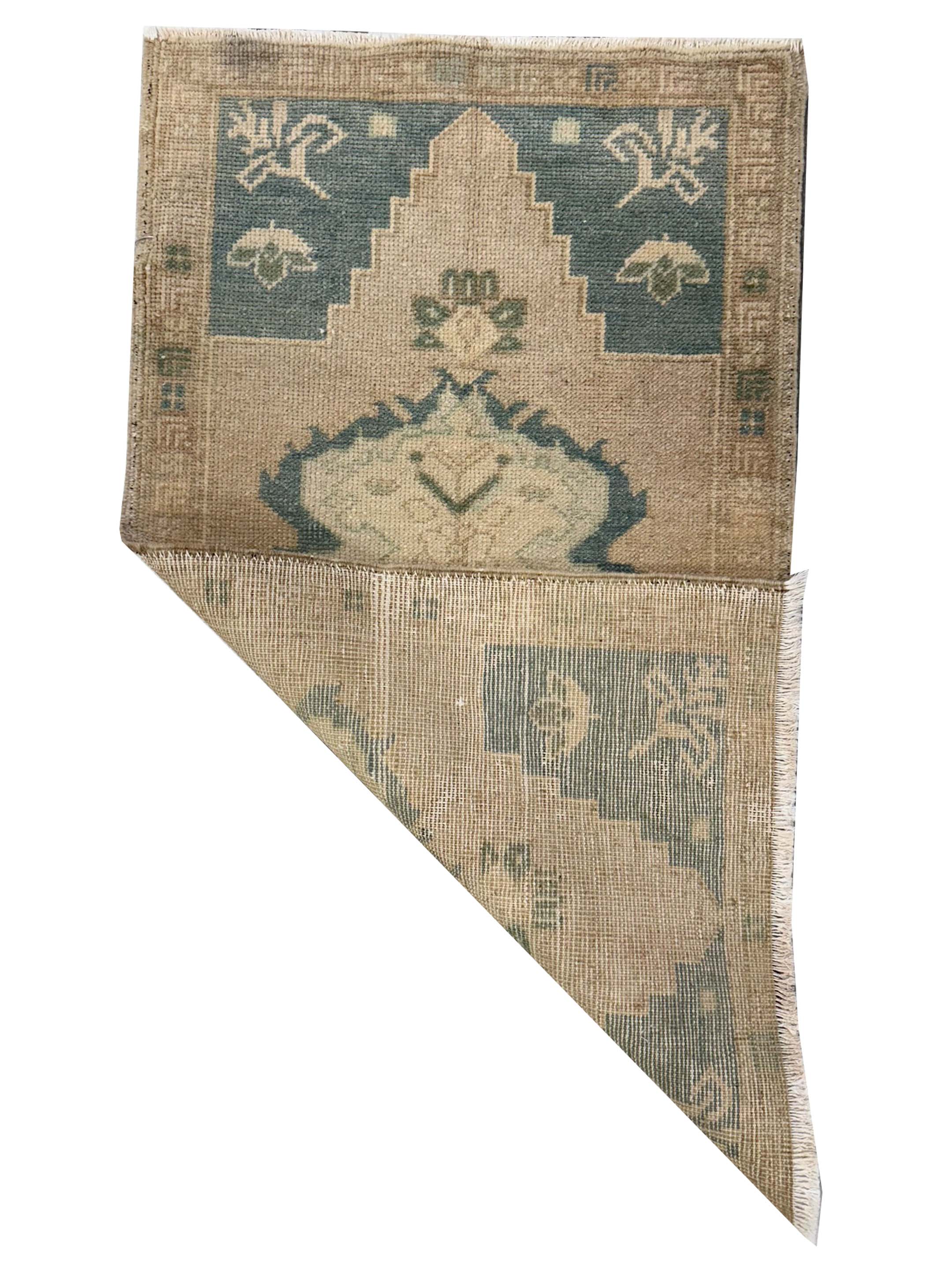 Anatolian Hand Knotted Teal 2x3 - Image 2 of 2